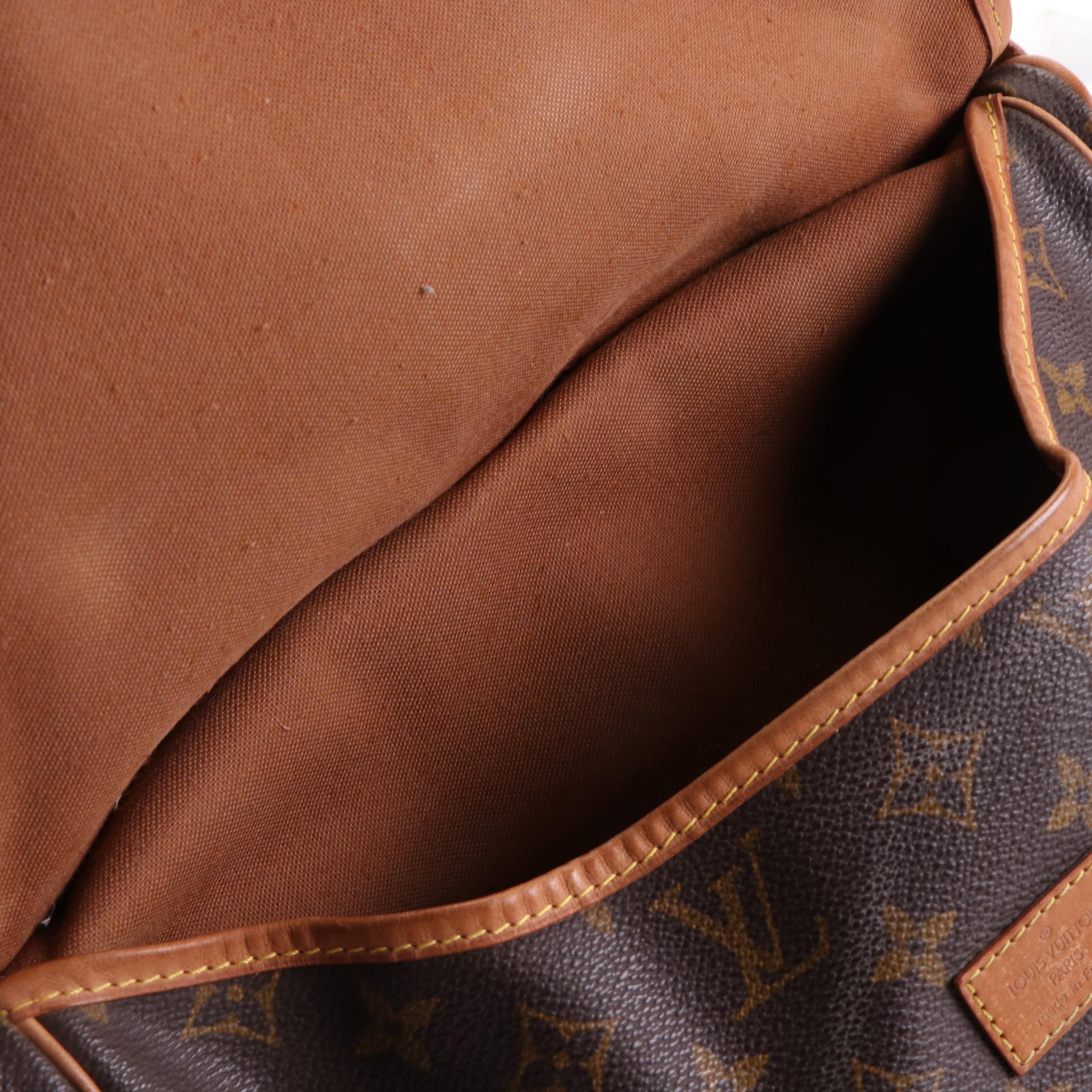 Louis Vuitton Saumur 30 Crossbody Bag in Monogram Canvas and Vachetta Leather