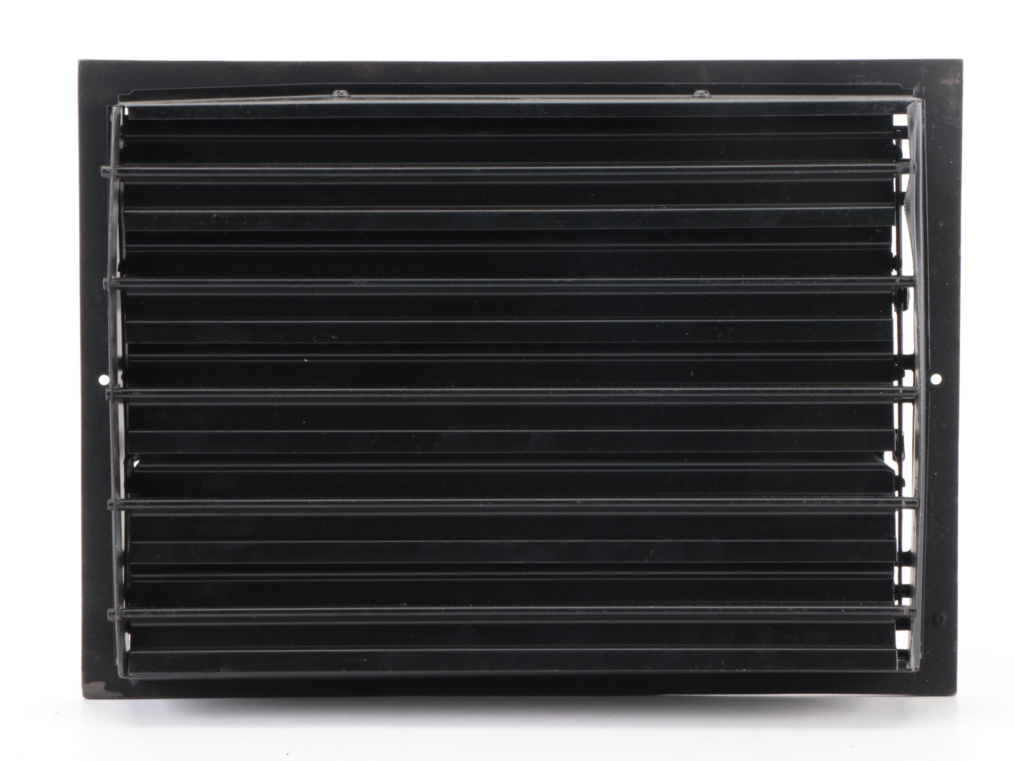 Three Black Cast Iron Wall Air Registers