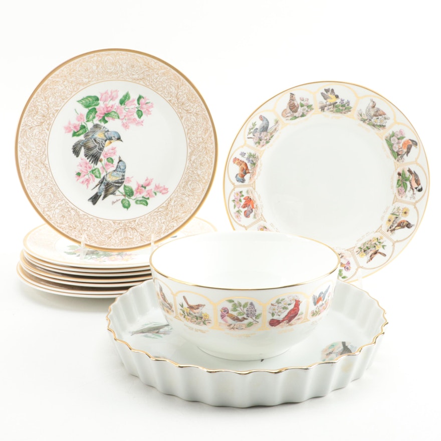 Boehm Woodland Birds of America Series and Other Bird Themed Tableware