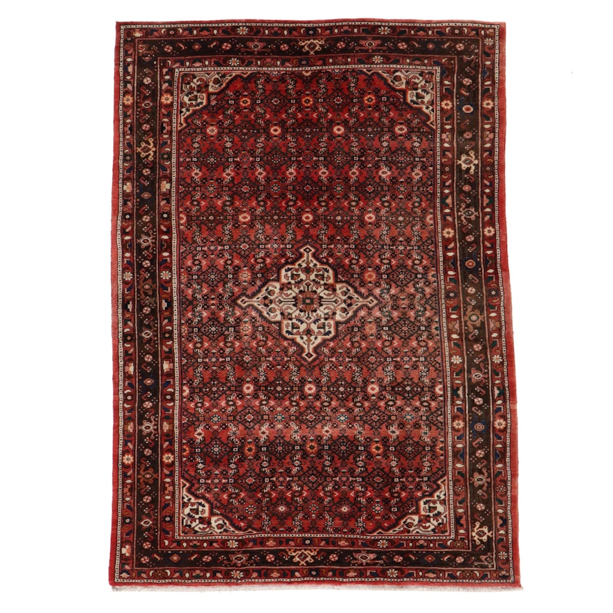 7' x 10' Hand-Knotted Persian Malayer Area Rug