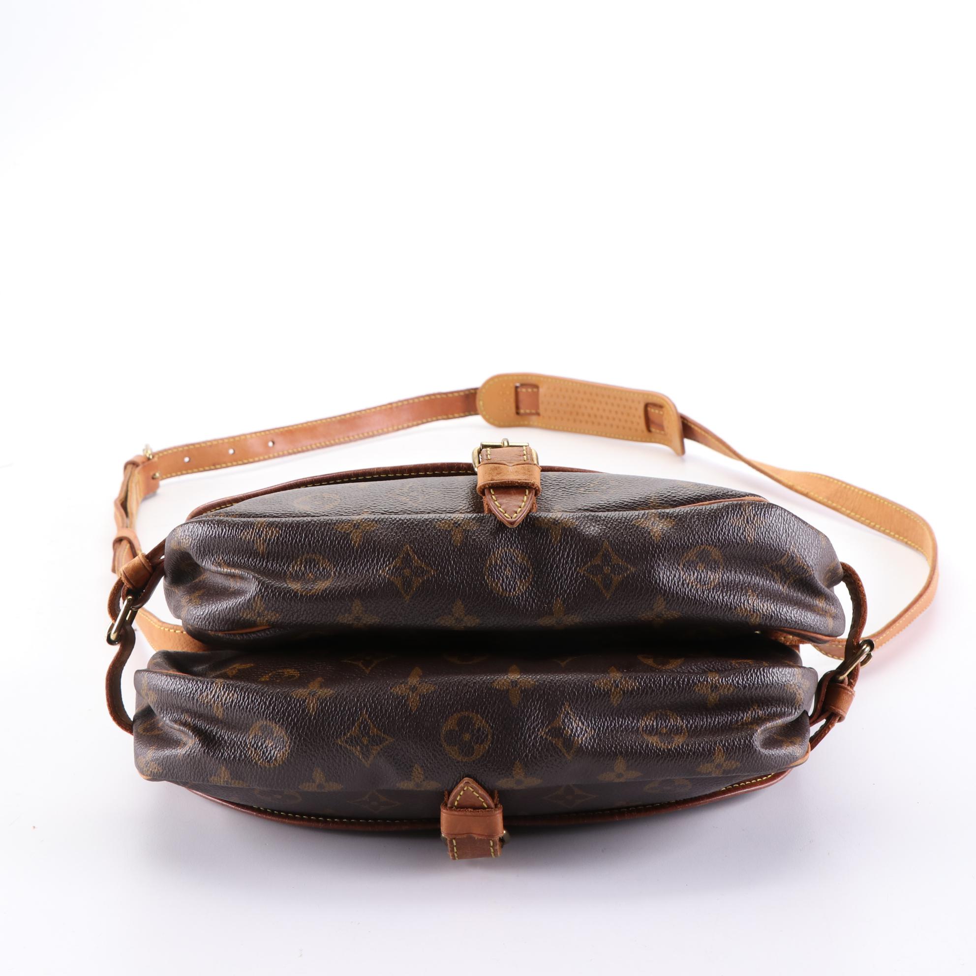 Louis Vuitton Saumur 30 Crossbody Bag in Monogram Canvas and Vachetta Leather