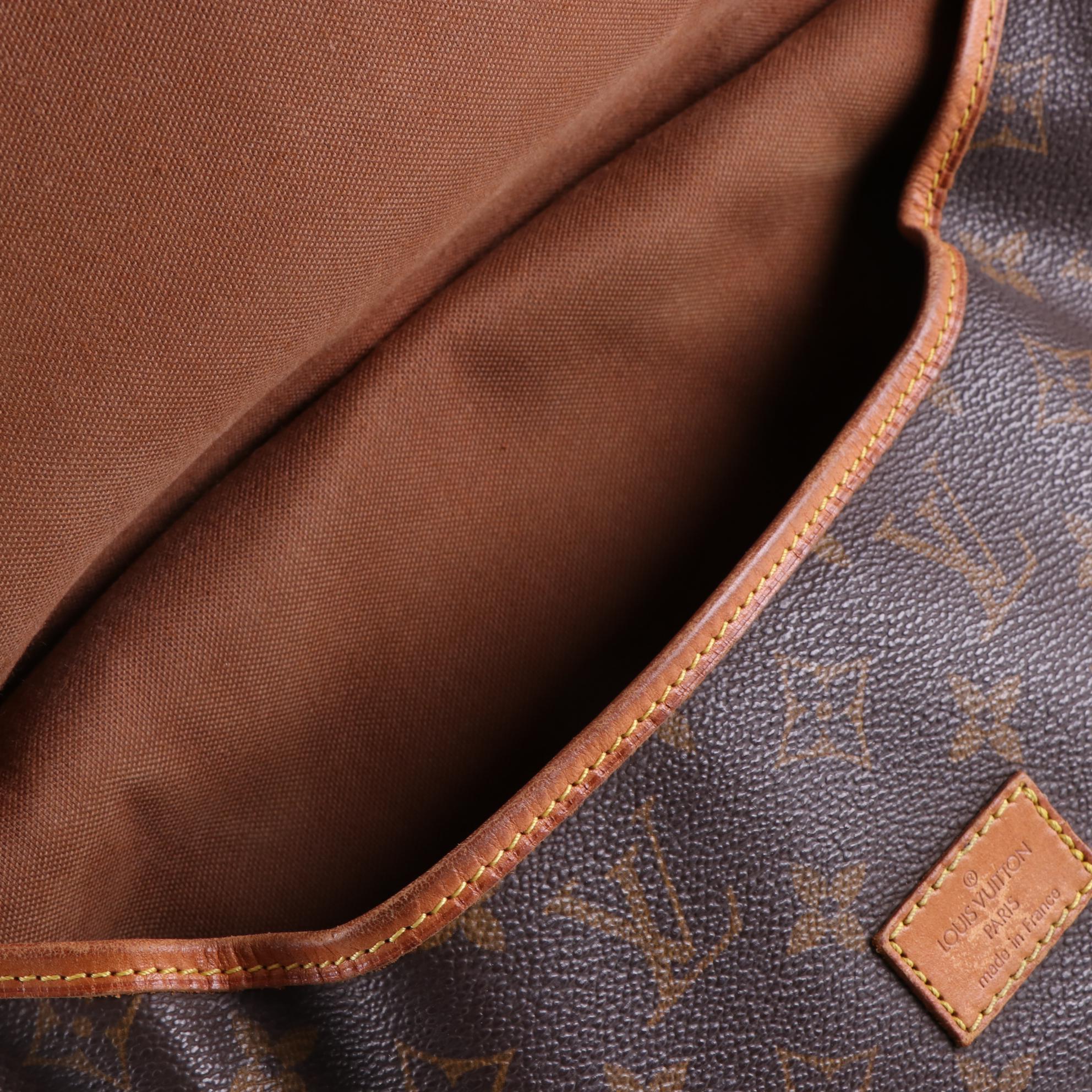 Louis Vuitton Saumur 30 Crossbody Bag in Monogram Canvas and Vachetta Leather