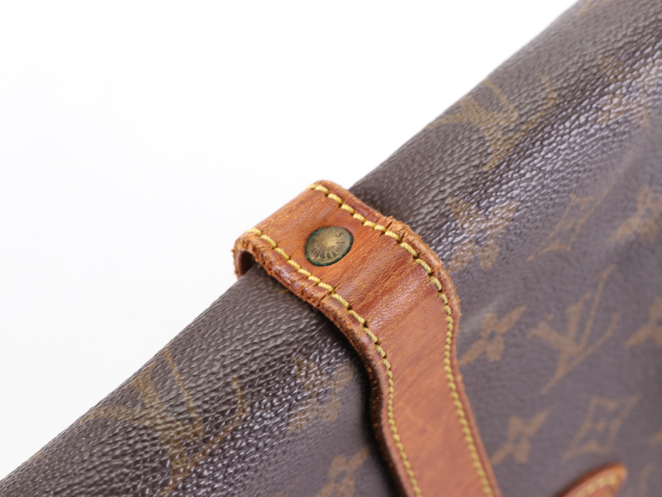 Louis Vuitton Saumur 30 Crossbody Bag in Monogram Canvas and Vachetta Leather