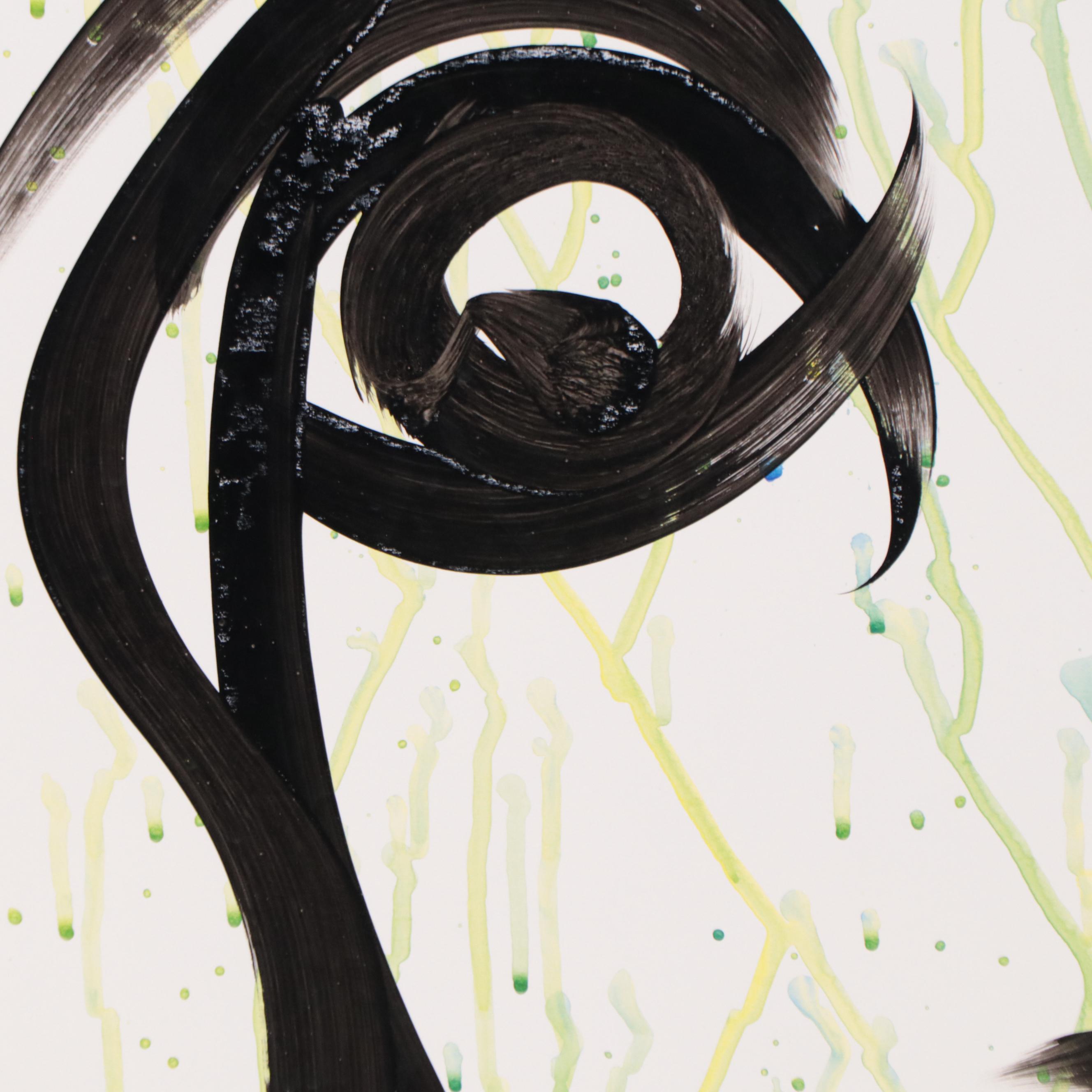 Peter Keil Abstract Portrait Acrylic Painting