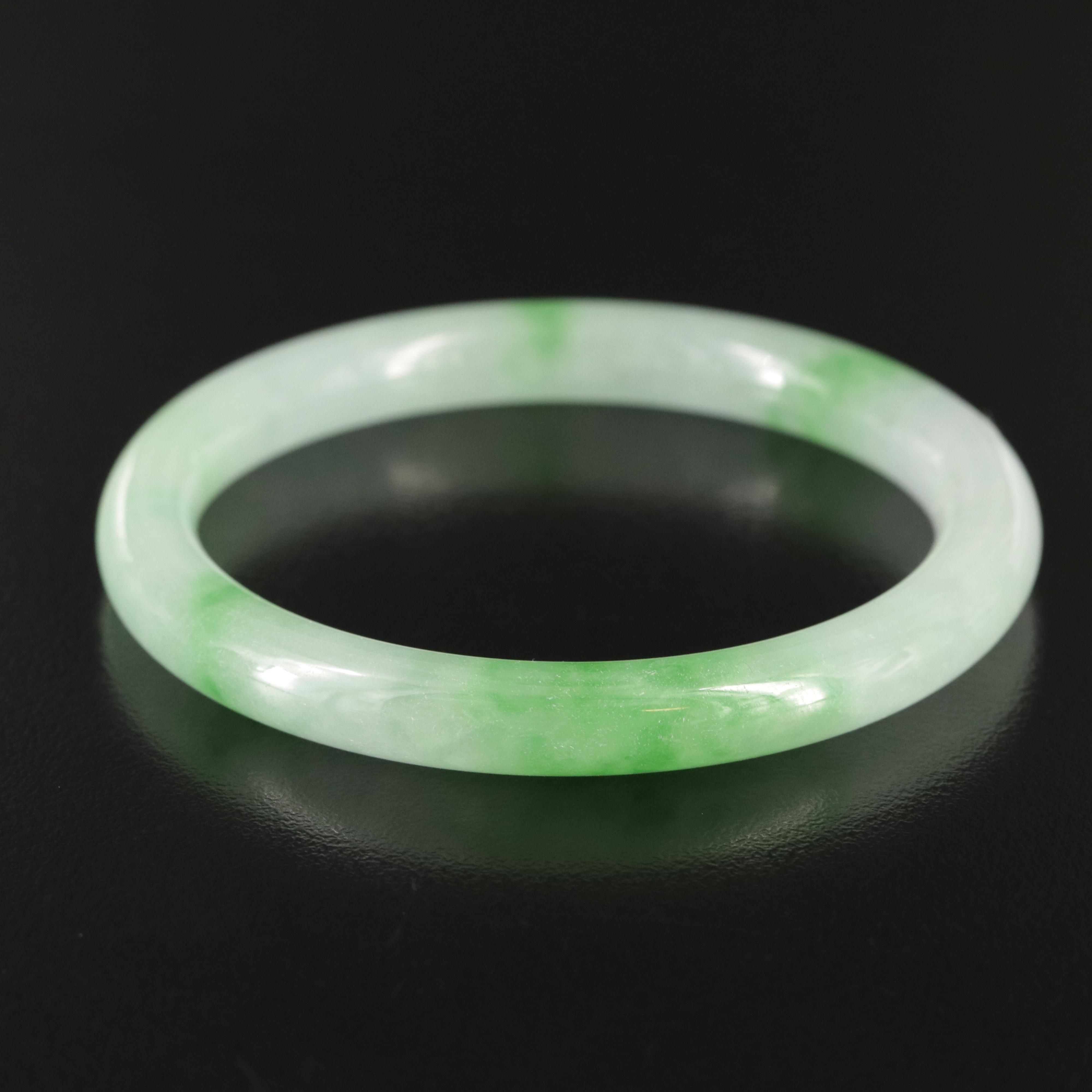 Jadeite Hololith Bangle