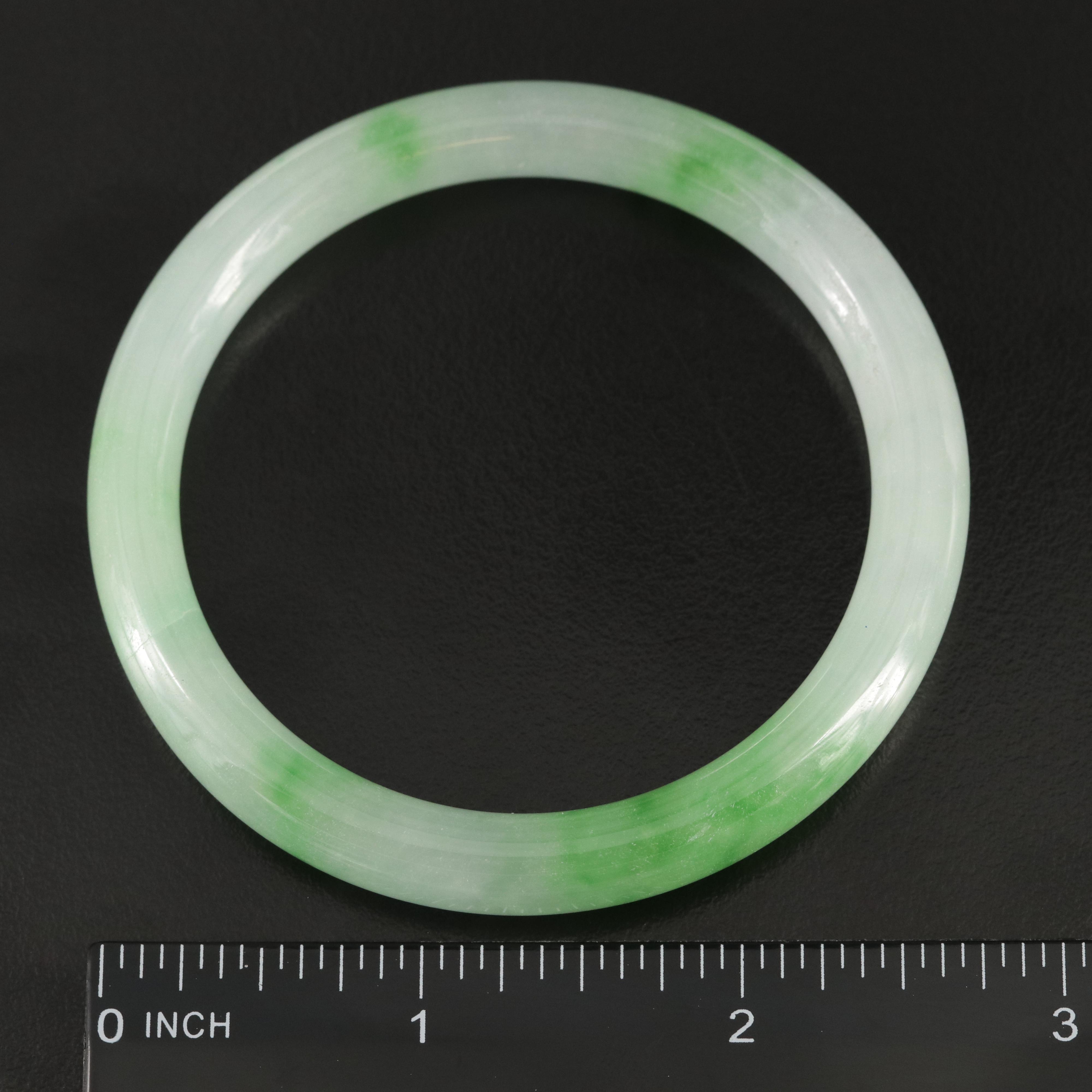 Jadeite Hololith Bangle