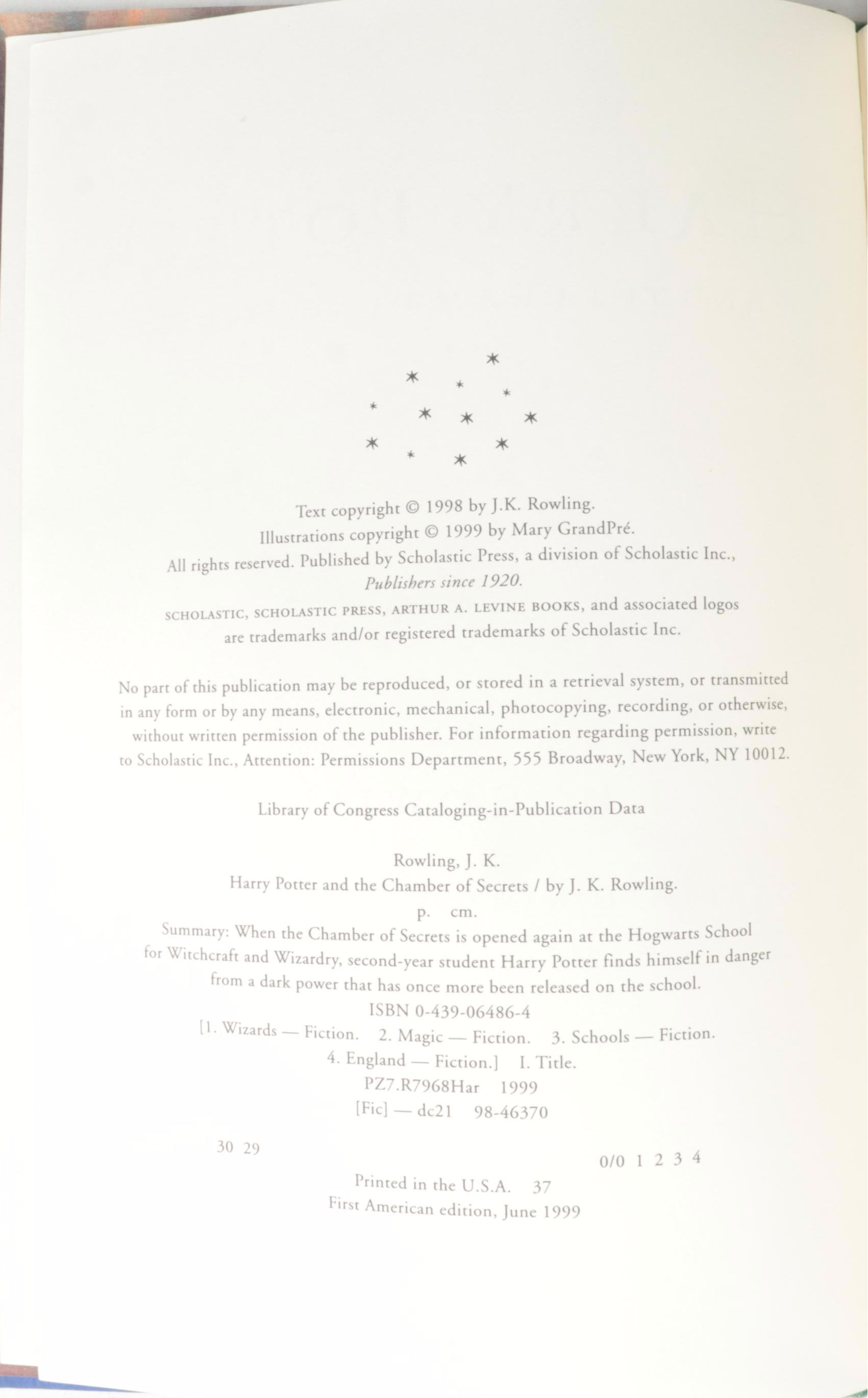 First American Edition "Harry Potter" Complete Series with "The Cursed Child"