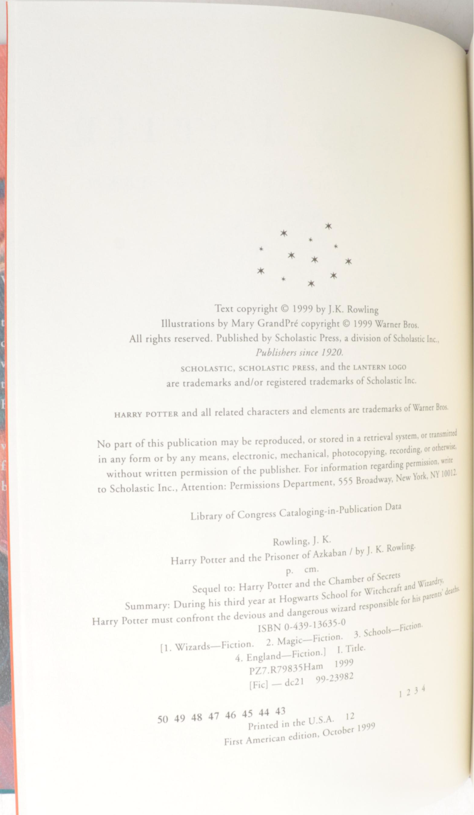 First American Edition "Harry Potter" Complete Series with "The Cursed Child"