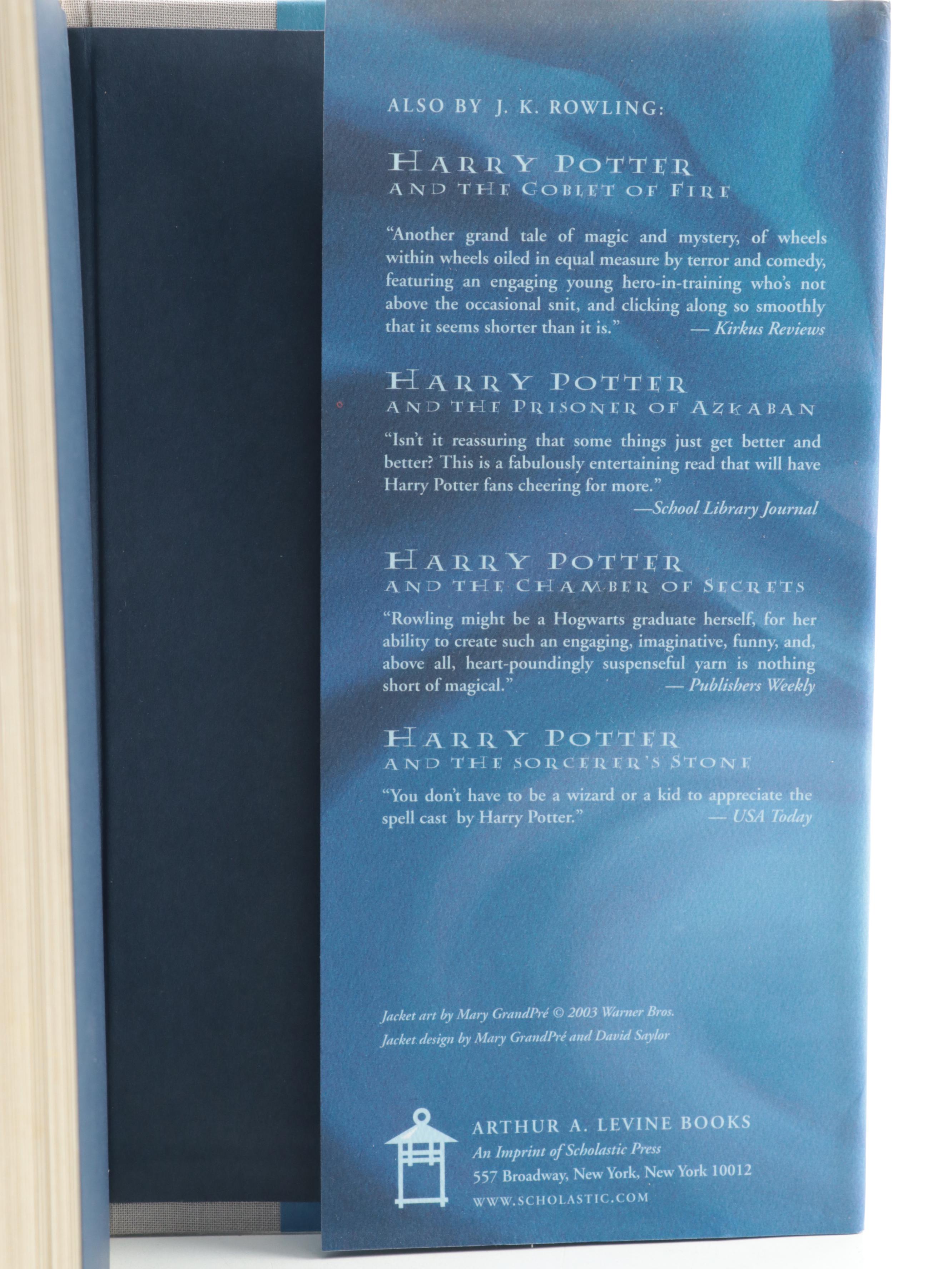 First American Edition "Harry Potter" Complete Series with "The Cursed Child"