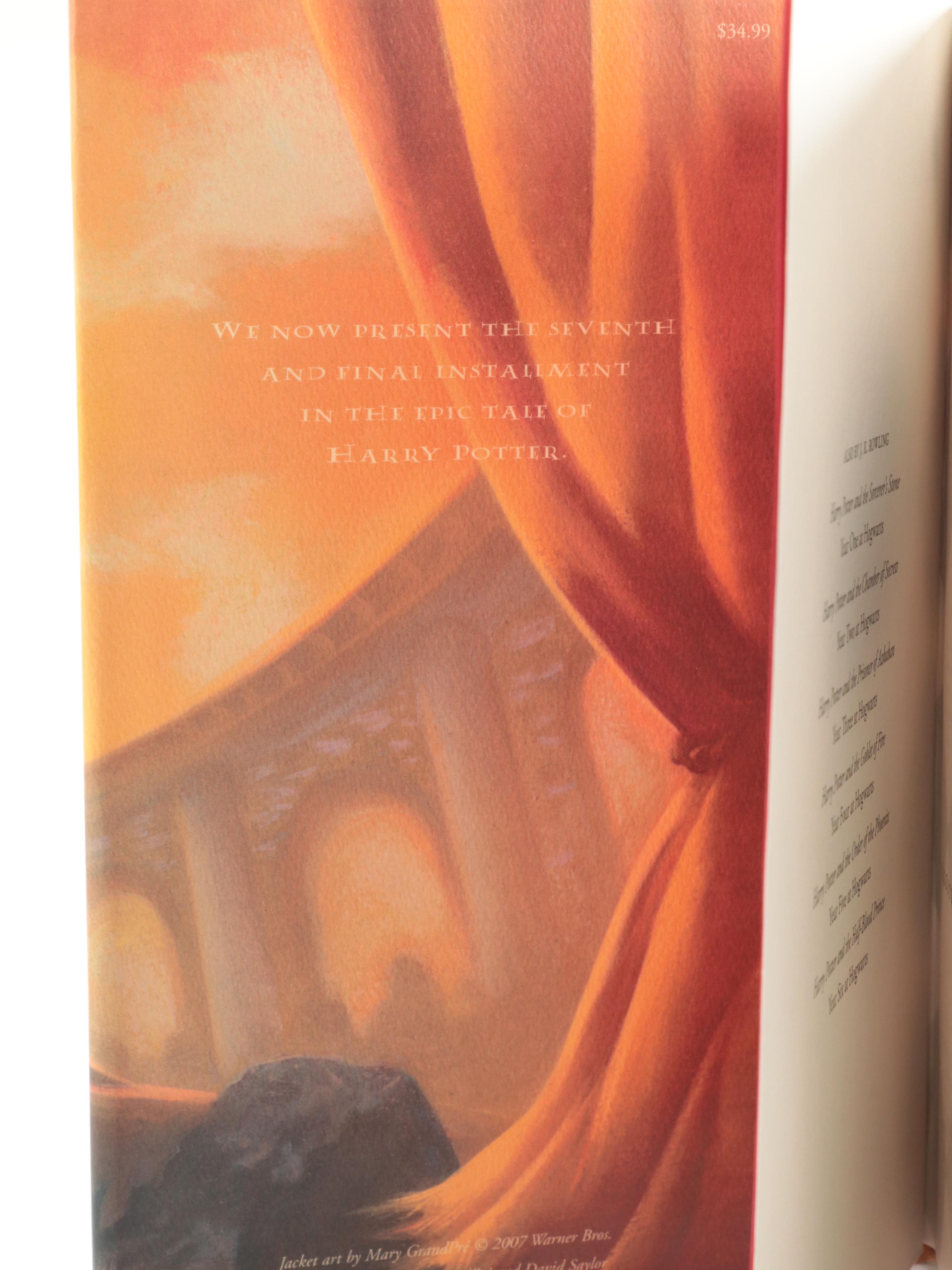 First American Edition "Harry Potter" Complete Series with "The Cursed Child"