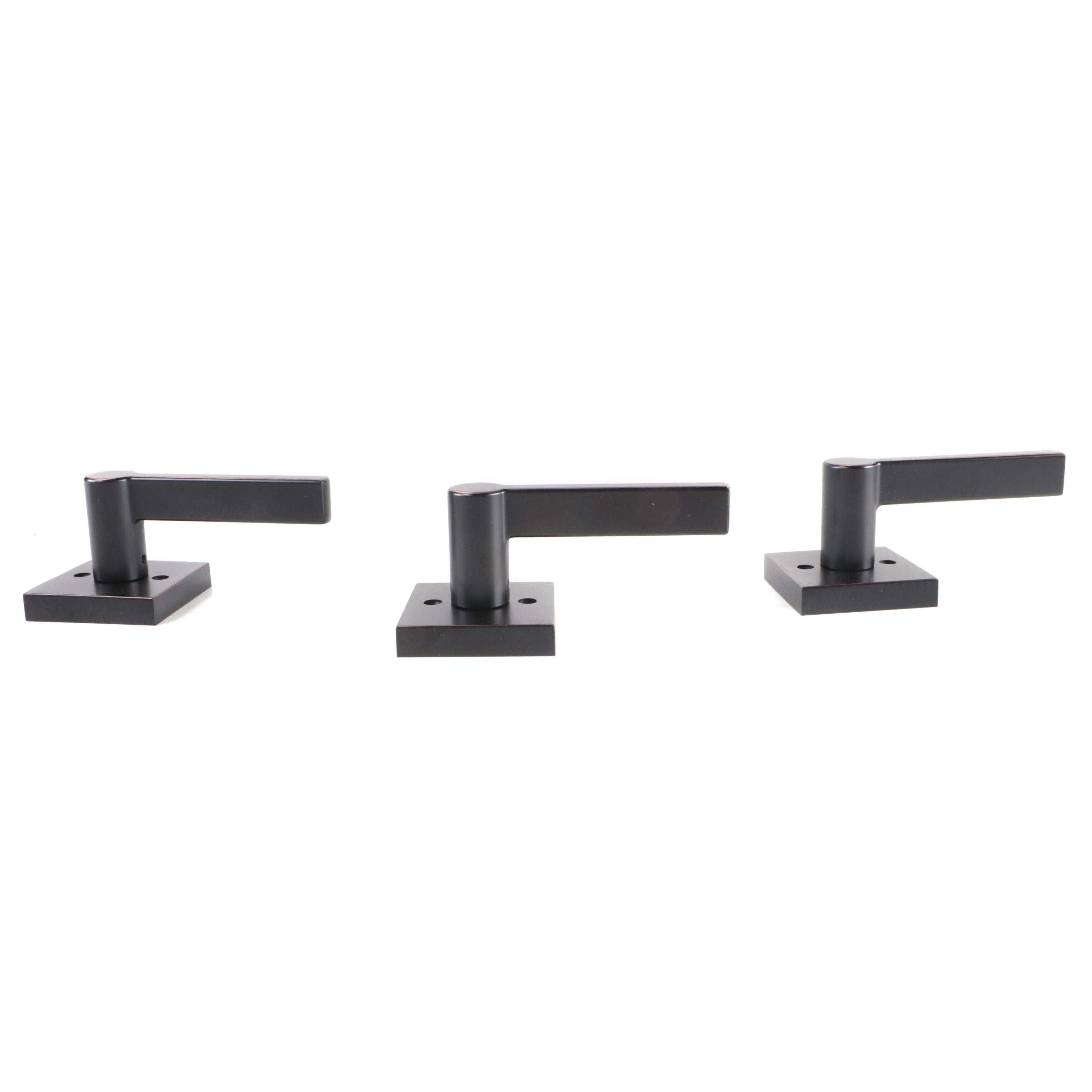 Oil Rubbed Bronze Finish Dummy Lever Door Handles
