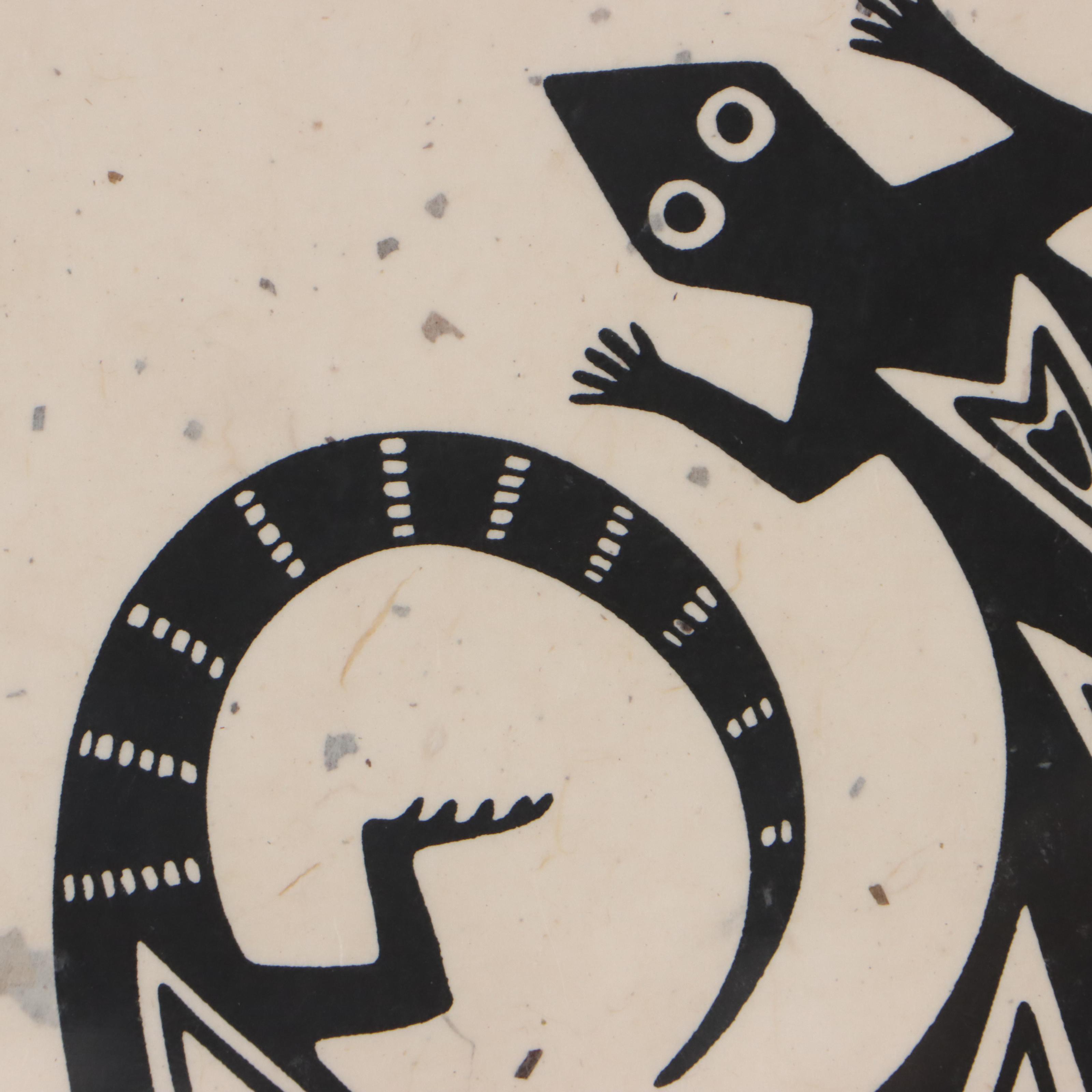 Serigraphs of Native American Mimbres Designs