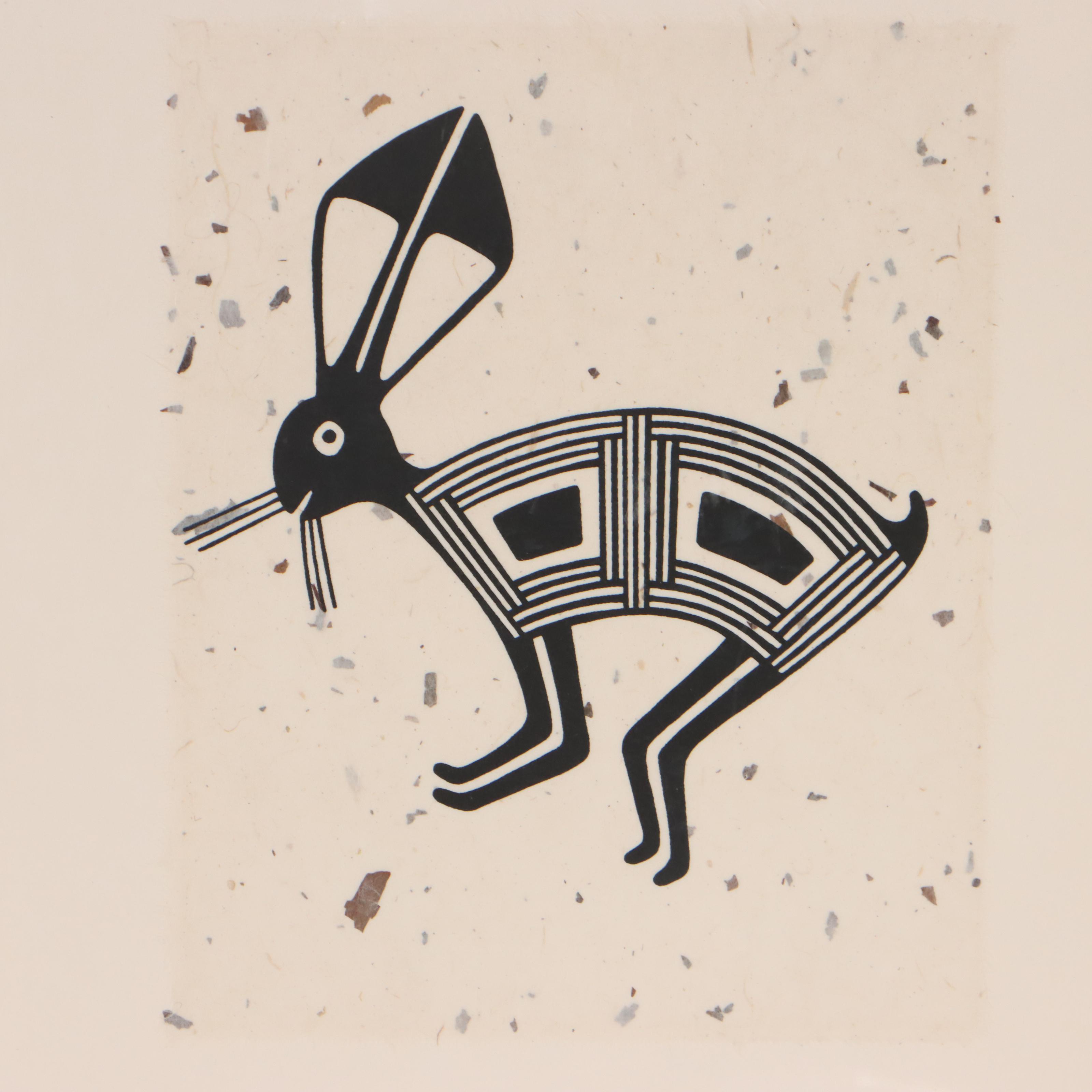 Serigraphs of Native American Mimbres Designs