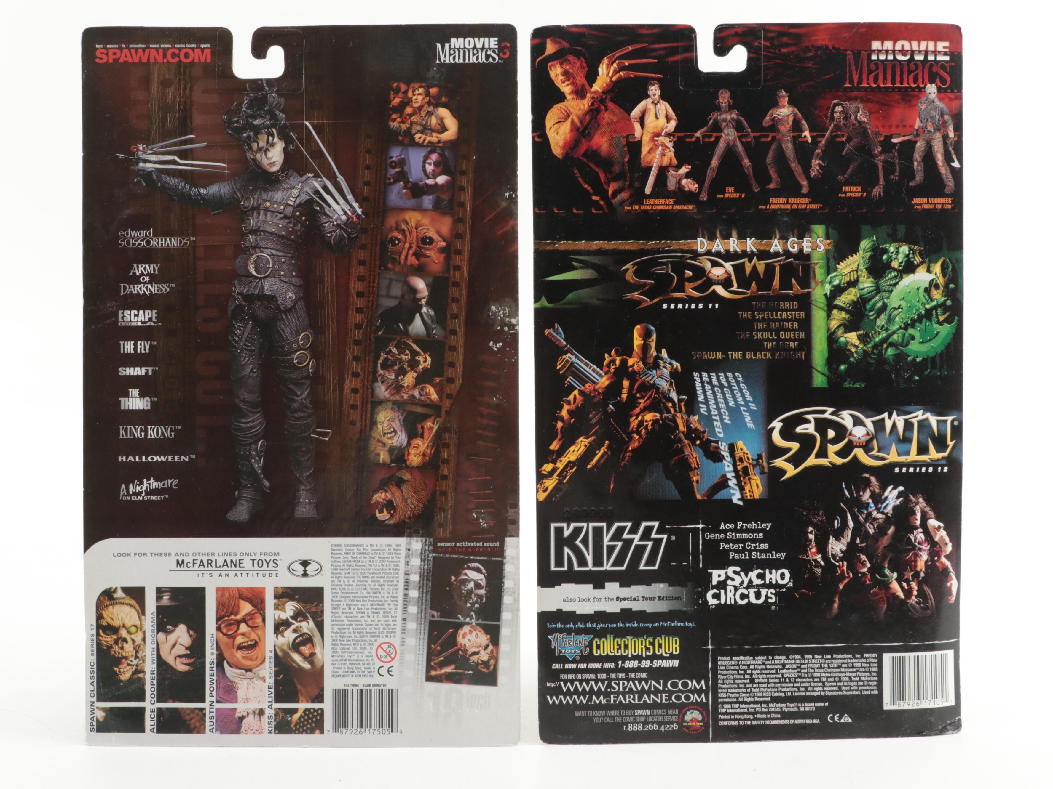 2000 McFarlane Toys Movie Maniacs Series 3 Sealed Action Figures