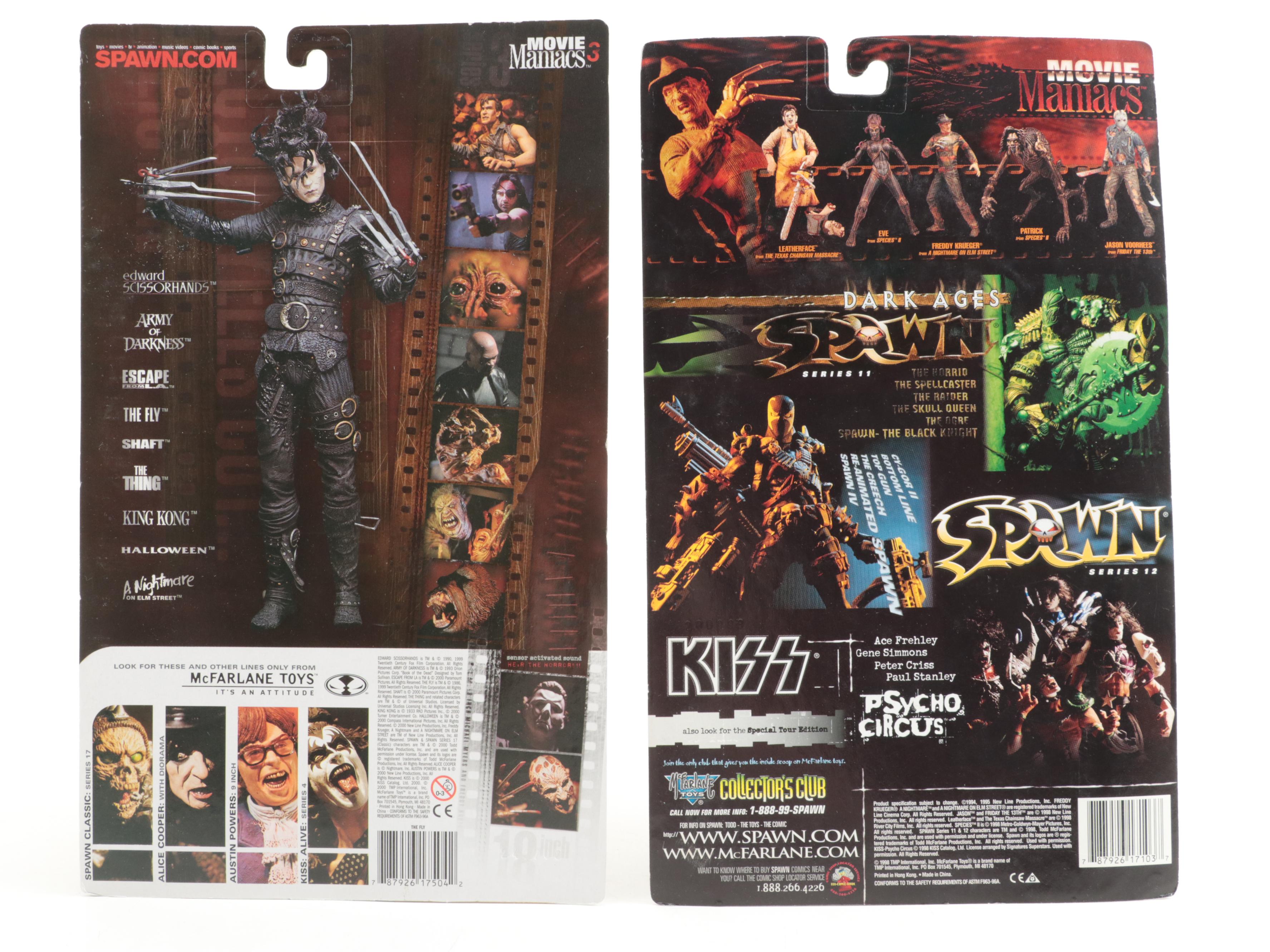 2000 McFarlane Toys Movie Maniacs Series 3 Sealed Action Figures