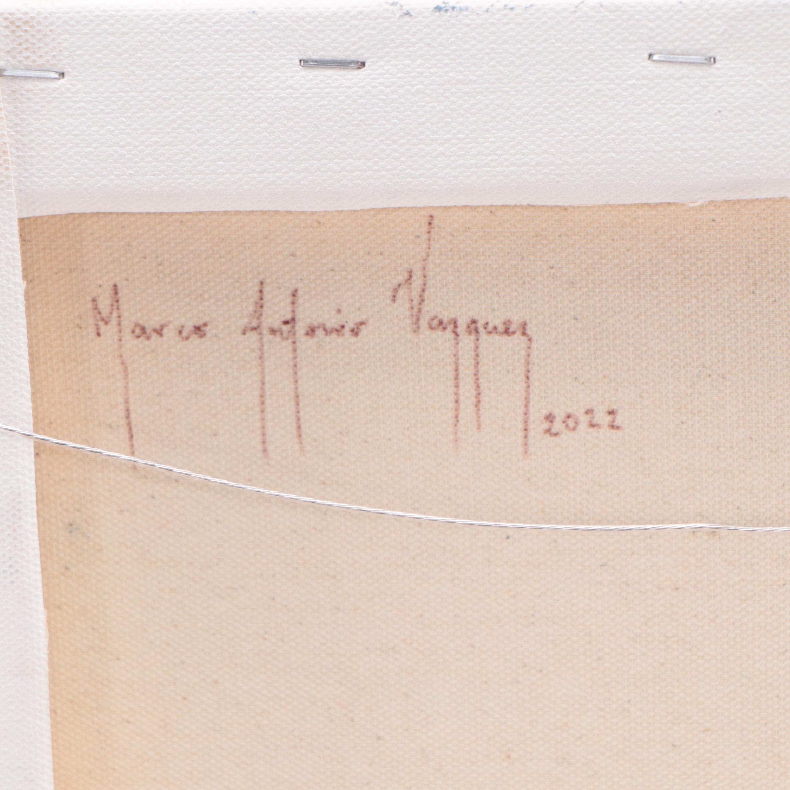 Marcus Vazquez Oil Painting of Rowboat, 2022