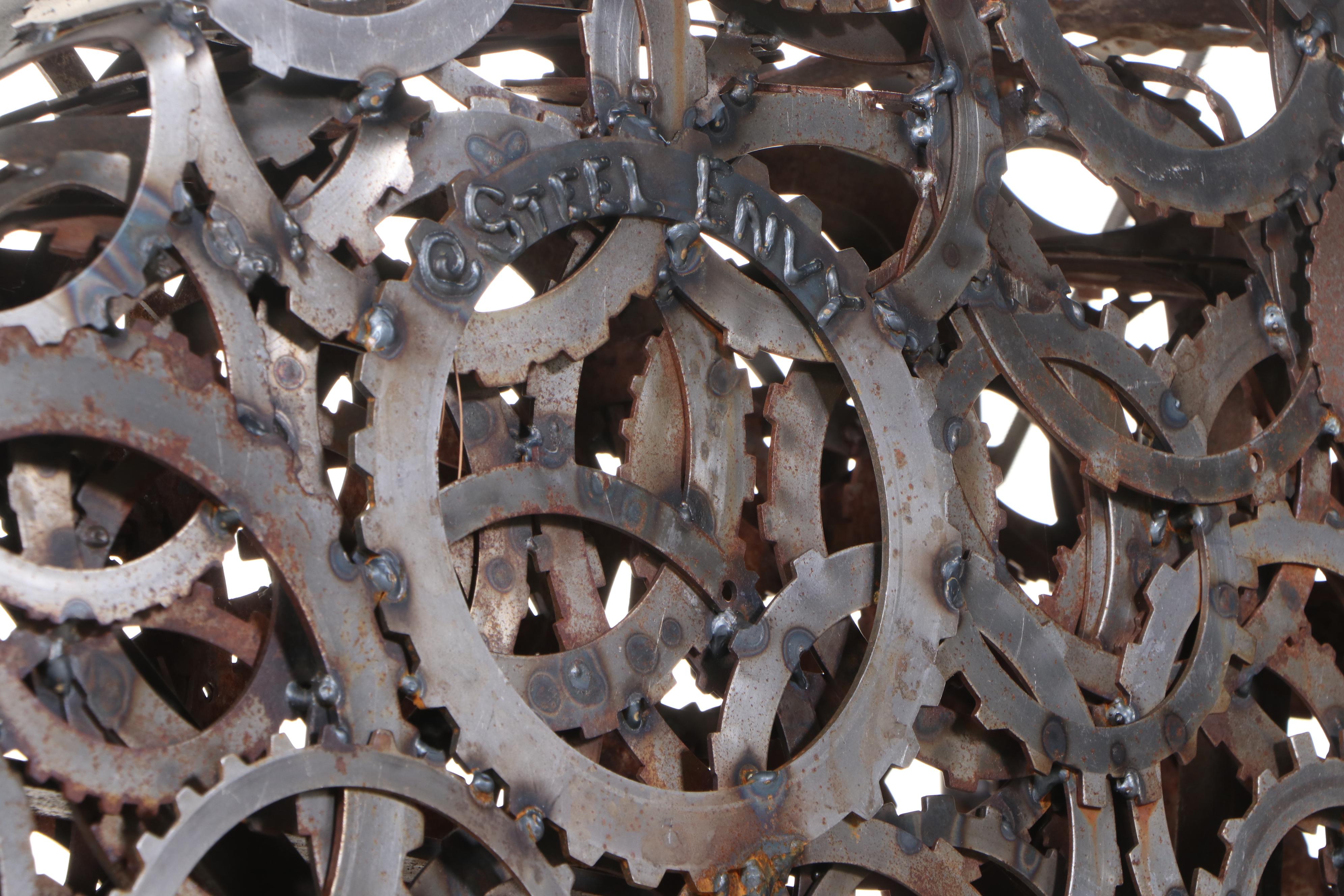 Jen Kresl of Steel Envy Large-Scale Steel Sculpture "Heavy Heart" for AHERO