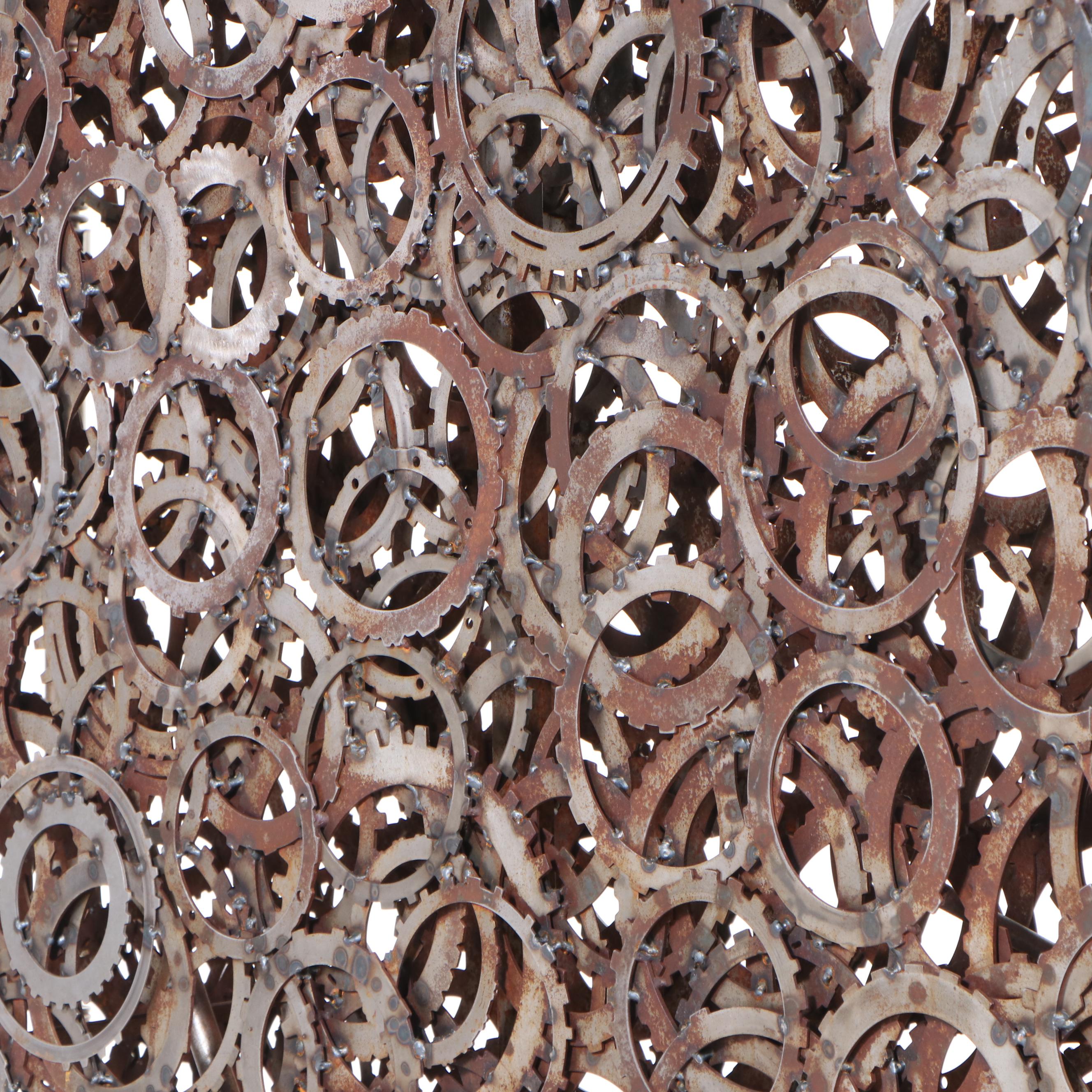 Jen Kresl of Steel Envy Large-Scale Steel Sculpture "Heavy Heart" for AHERO