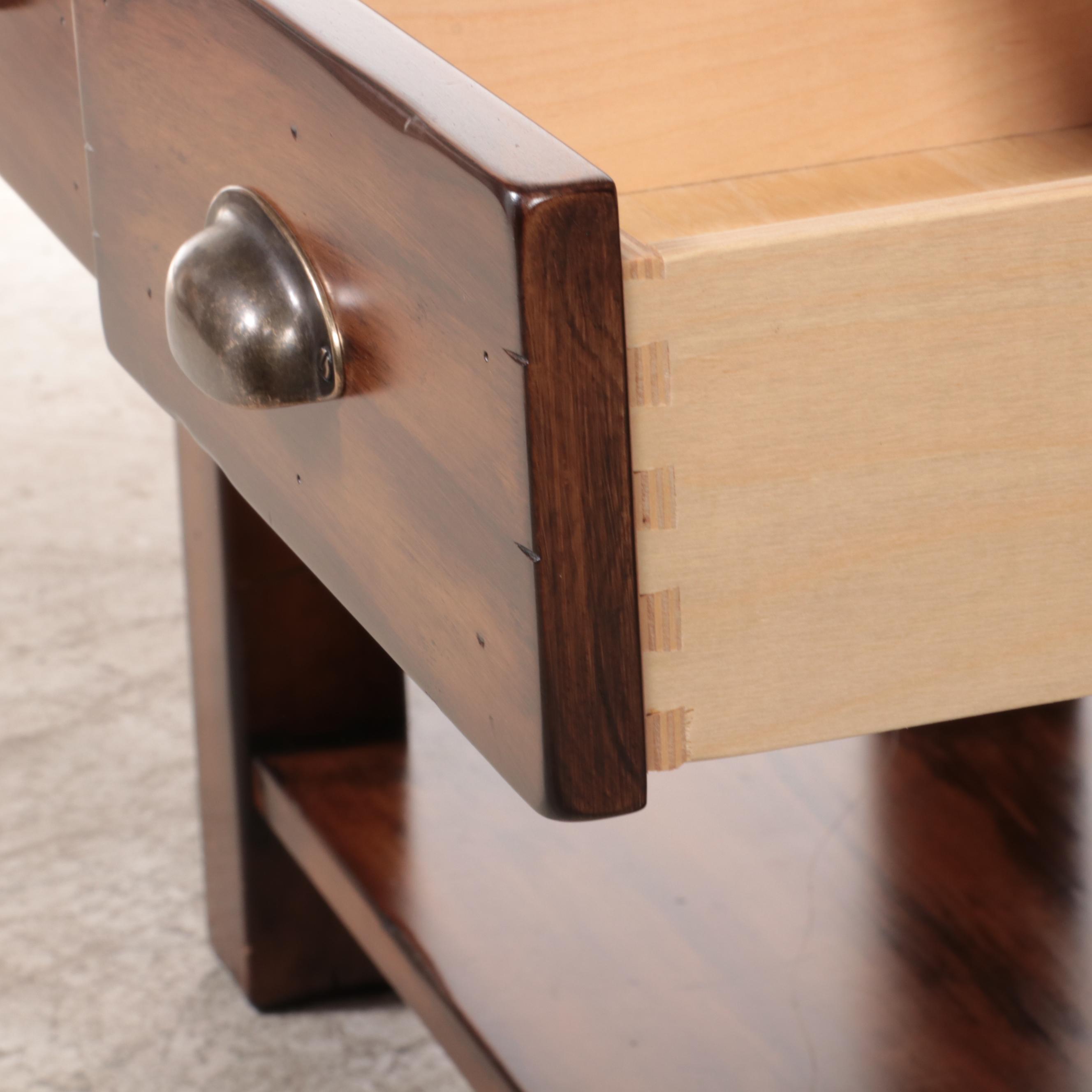 Pottery Barn "Morgan" Hardwood Three-Drawer Console Table