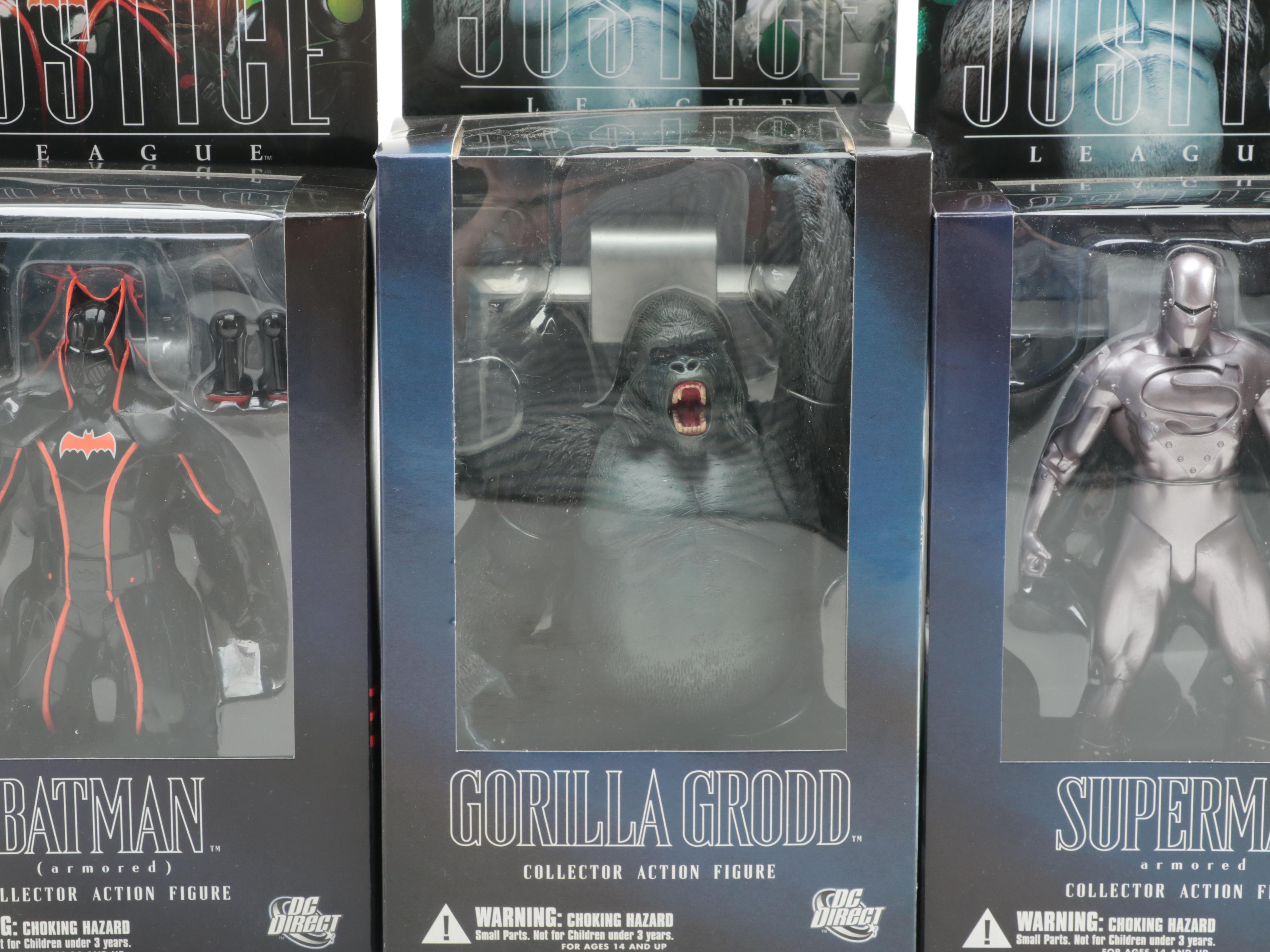 DC Direct Justice League Series 6, 7 and 8 Action Figures, 2000s