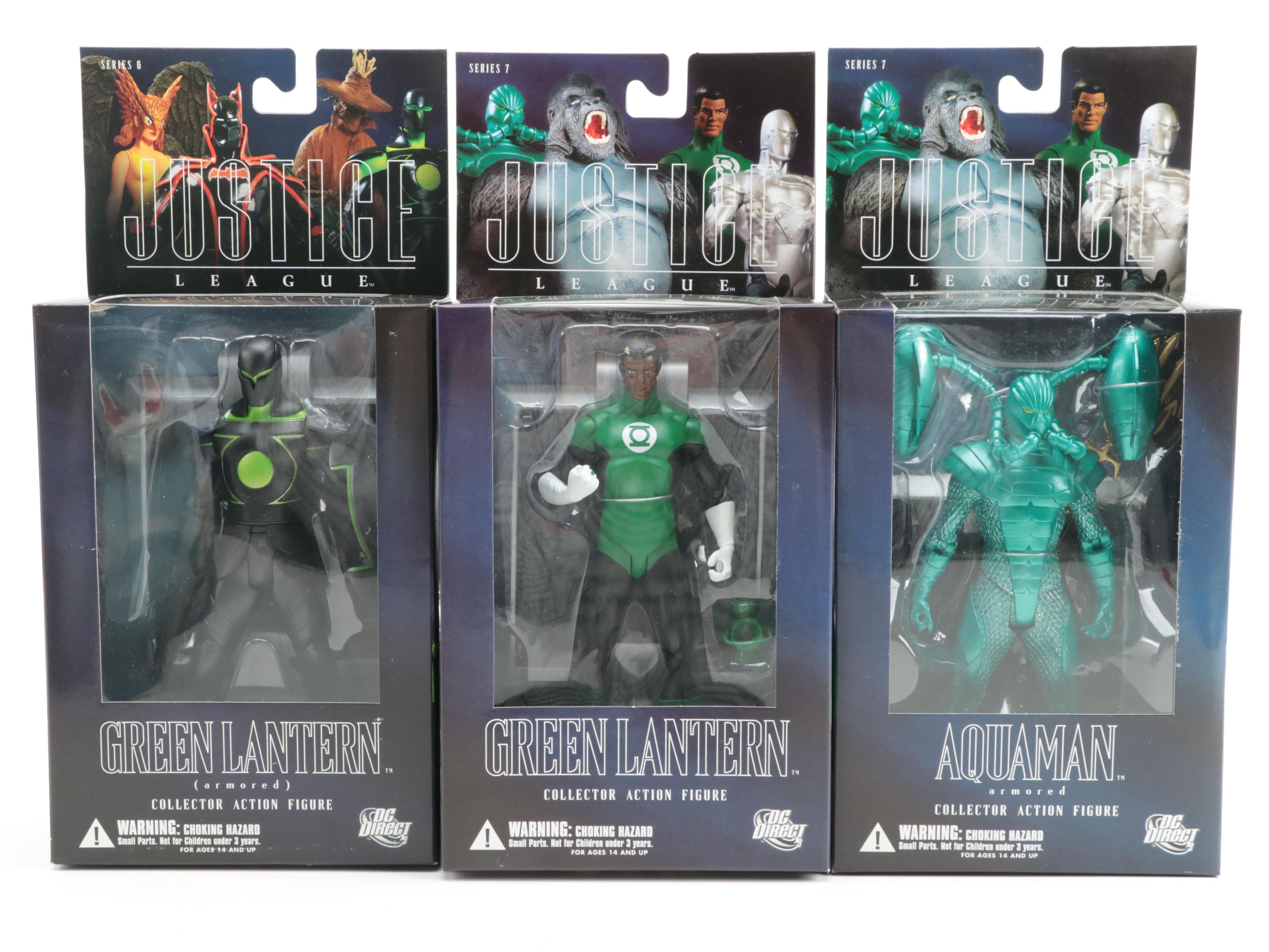 DC Direct Justice League Series 6, 7 and 8 Action Figures, 2000s