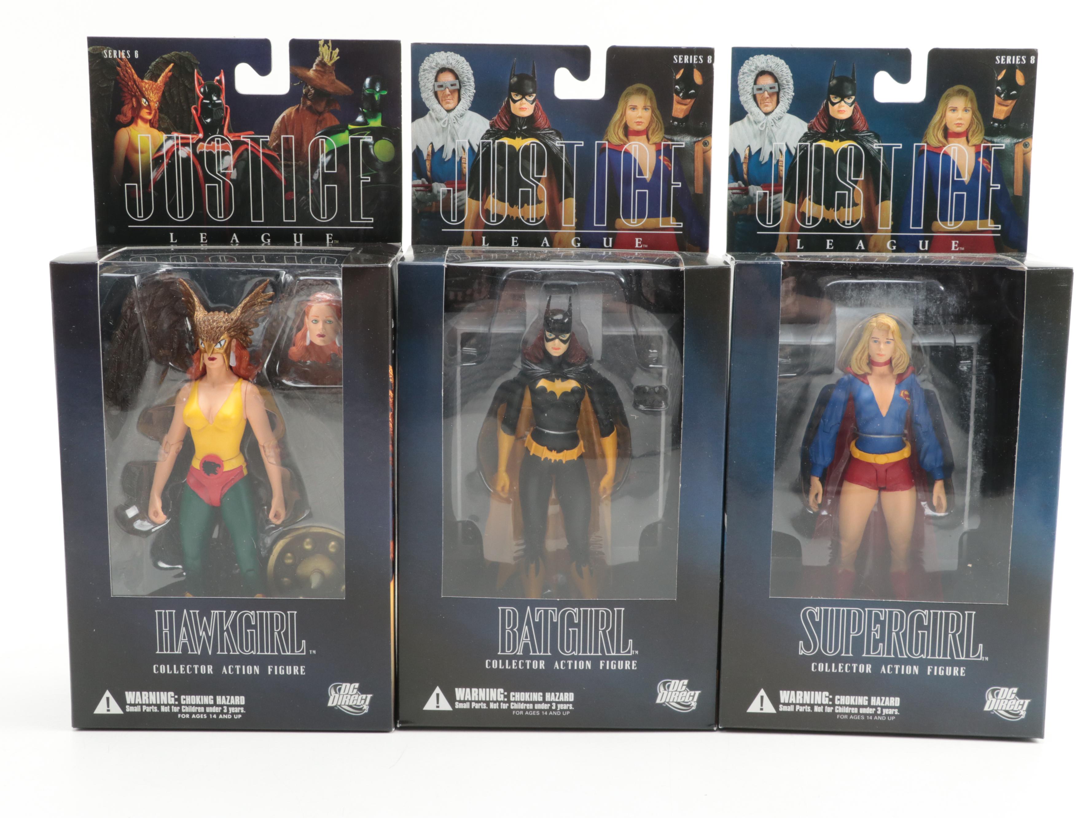 DC Direct Justice League Series 6, 7 and 8 Action Figures, 2000s
