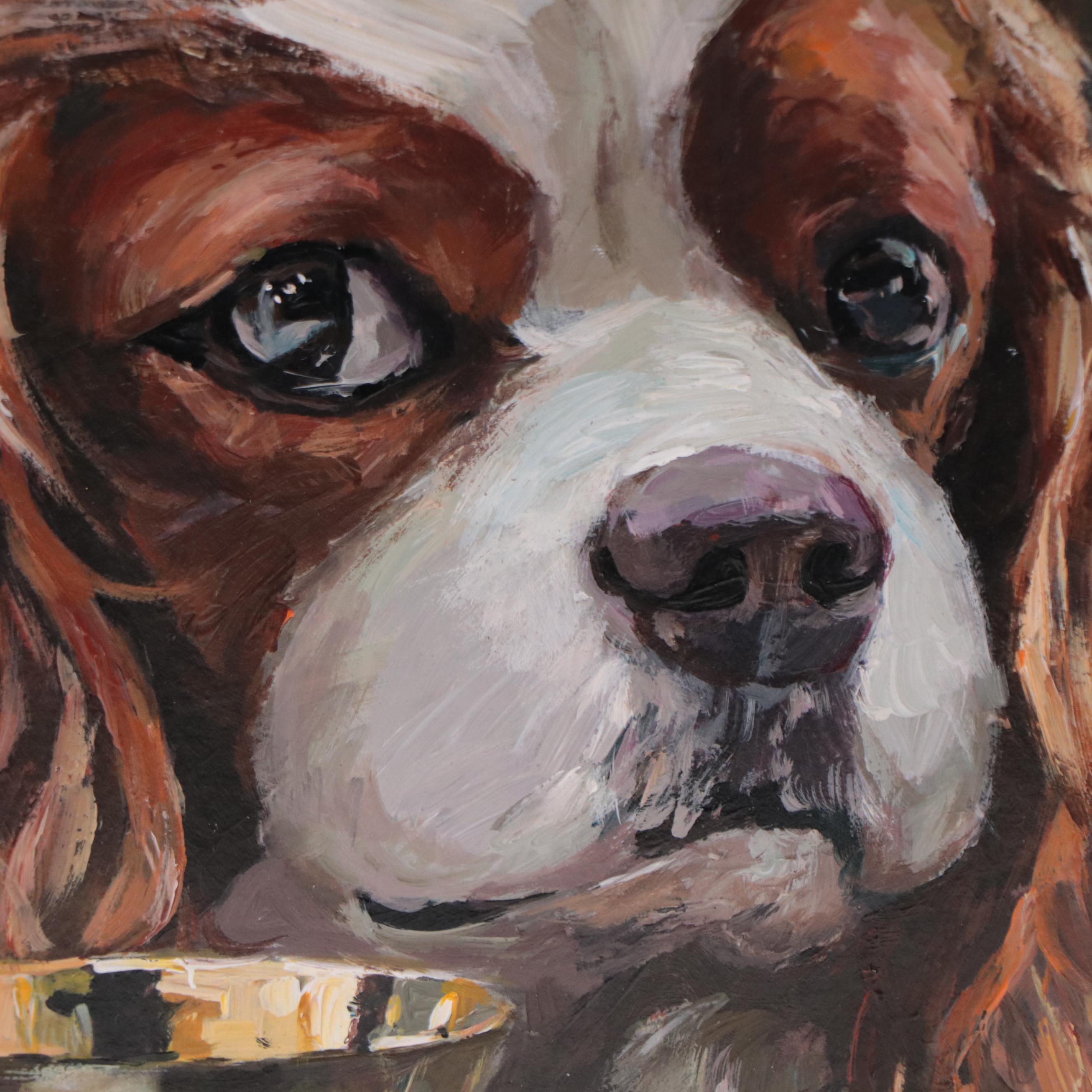 Adam Deda Oil Painting of Dog "Queen," 2022