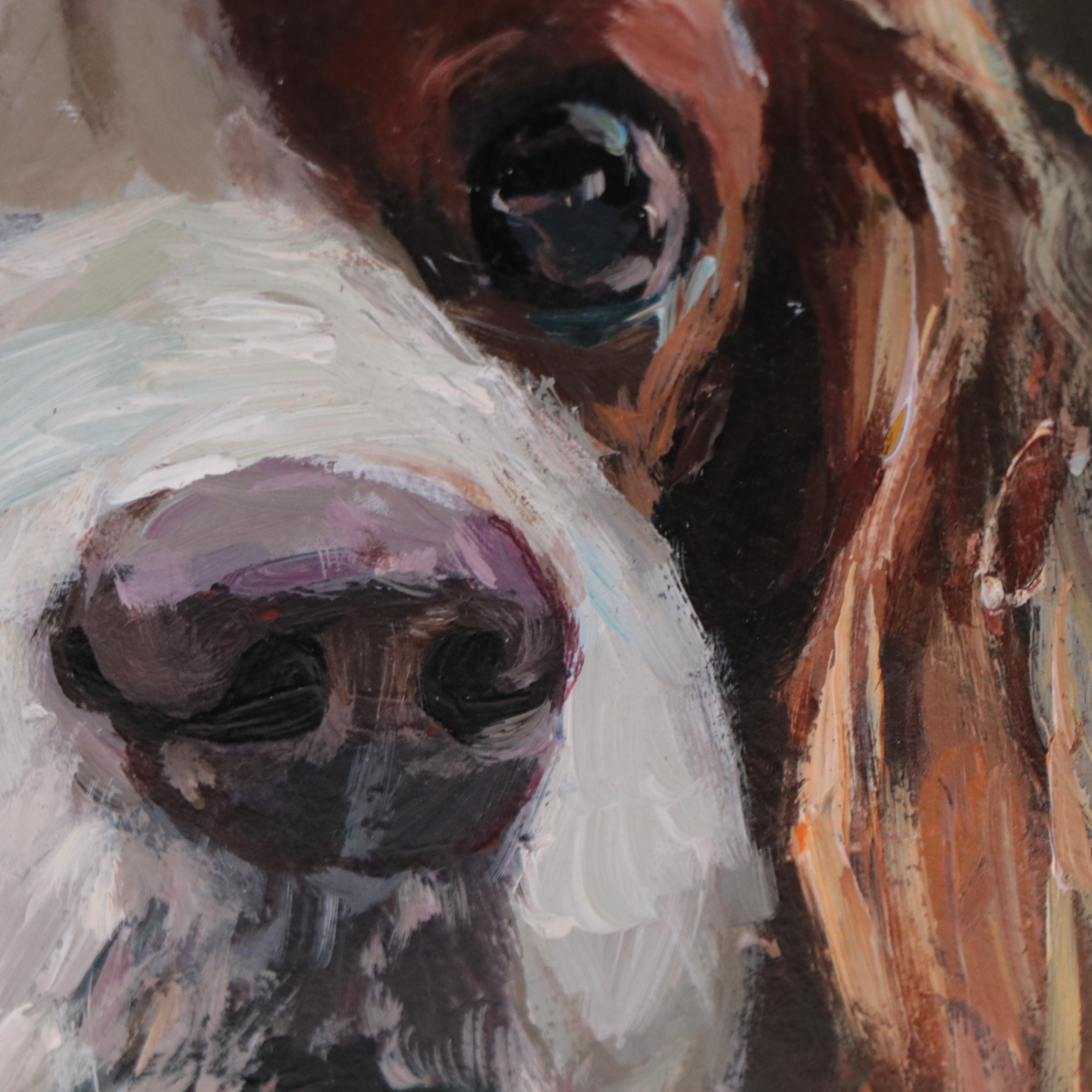 Adam Deda Oil Painting of Dog "Queen," 2022