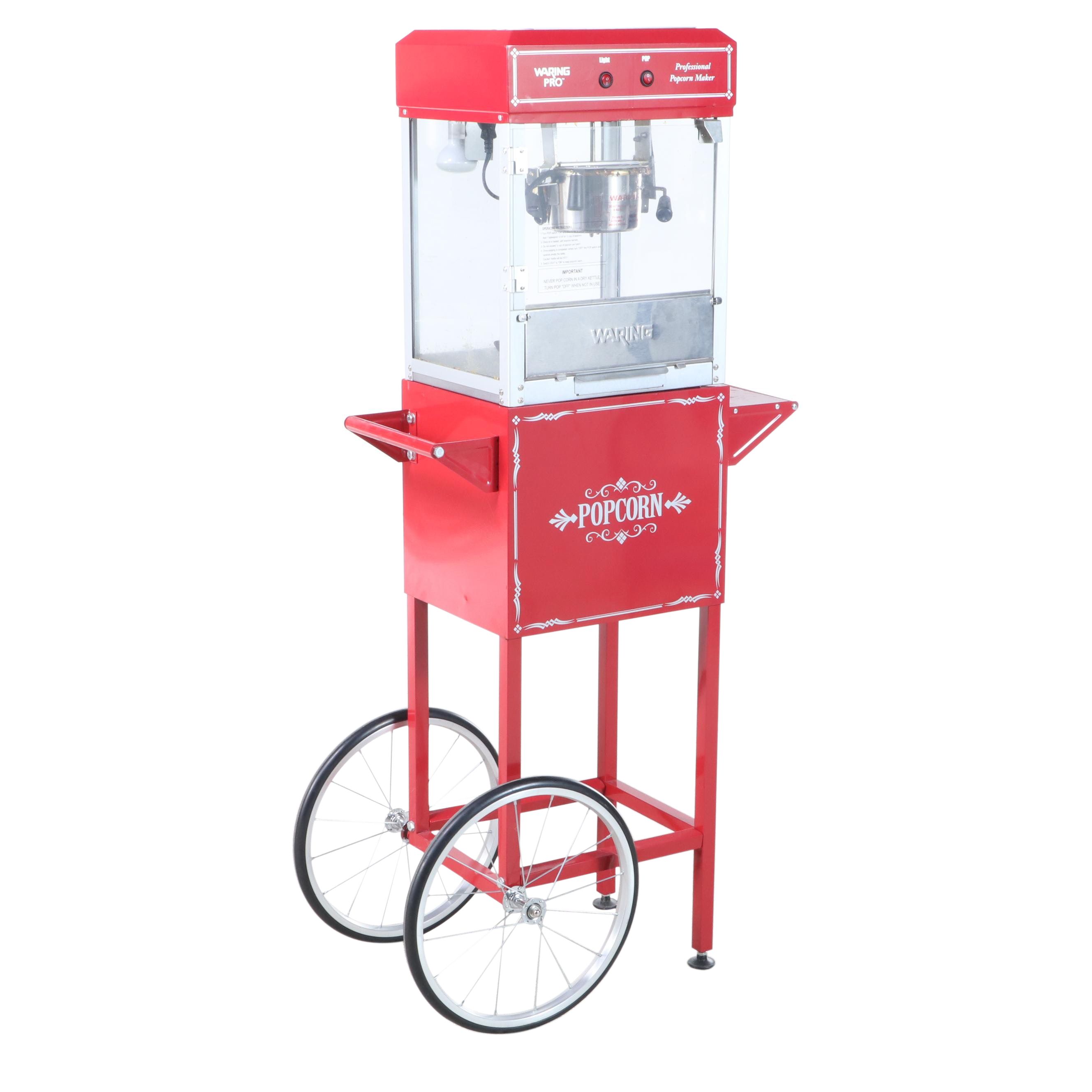Waring Pro Professional Popcorn Maker Cart
