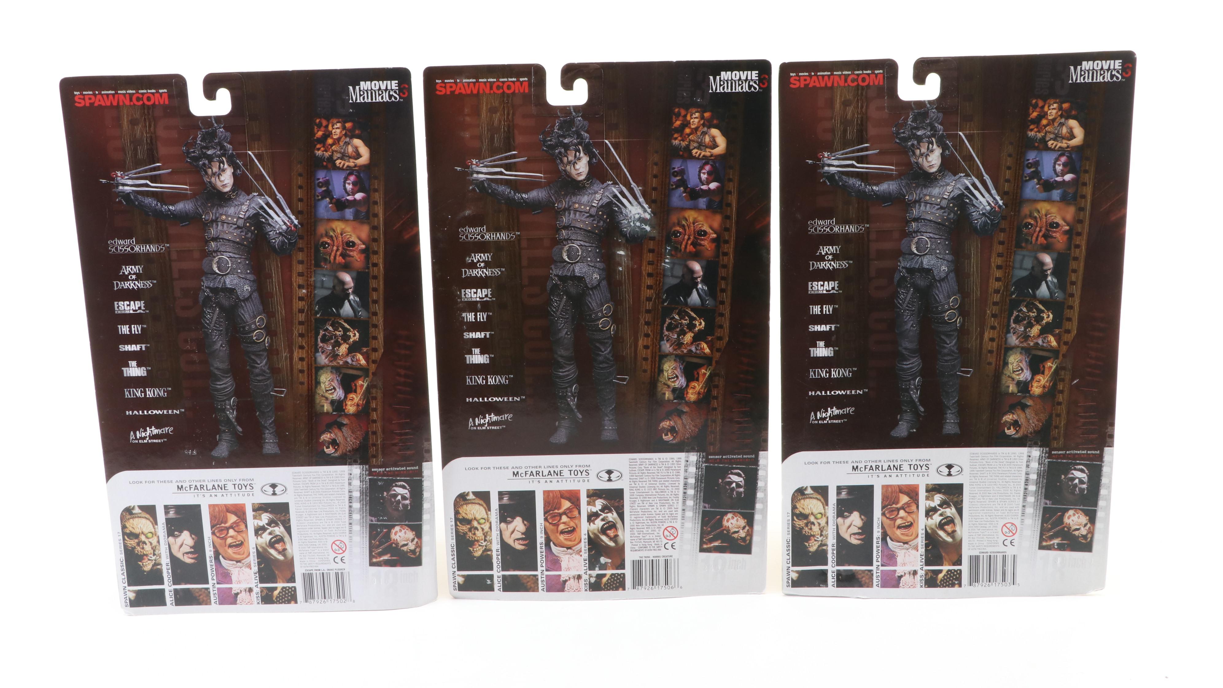 2000 McFarlane Toys Movie Maniacs Series 3 Sealed Action Figures