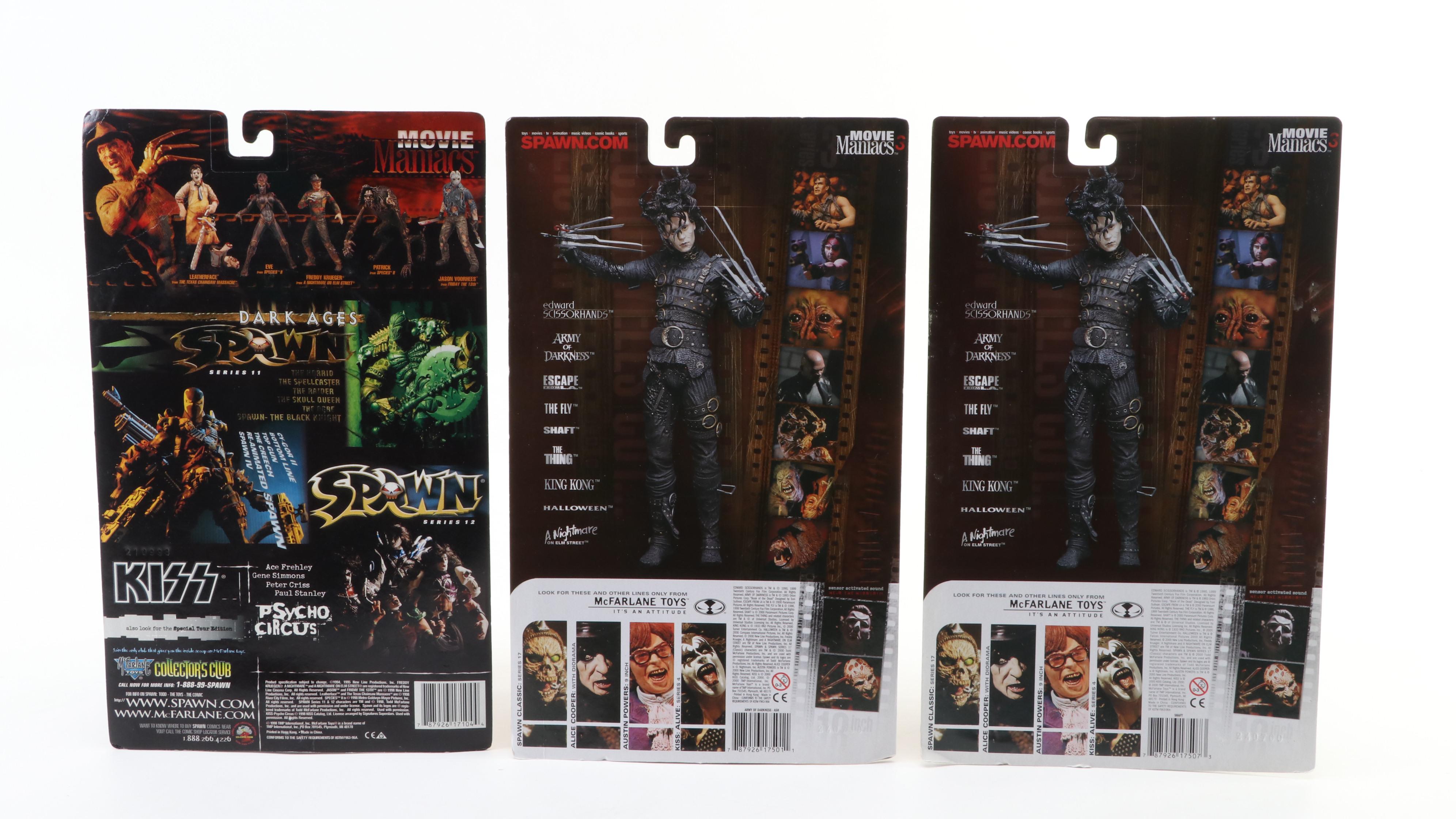 2000 McFarlane Toys Movie Maniacs Series 3 Sealed Action Figures