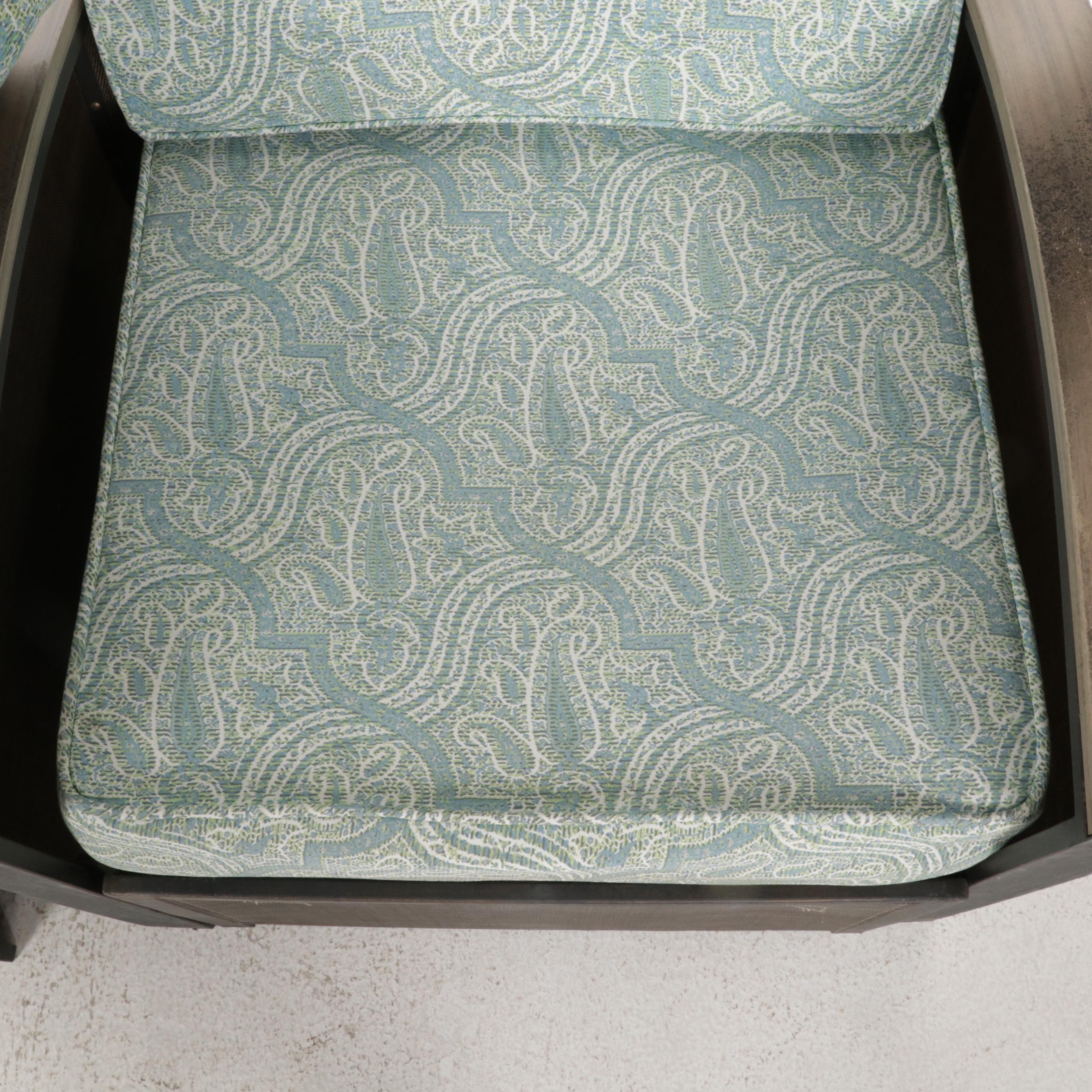 Courtyard Creations Extension Patio Lounge Chairs and Fire Bowl Side Table