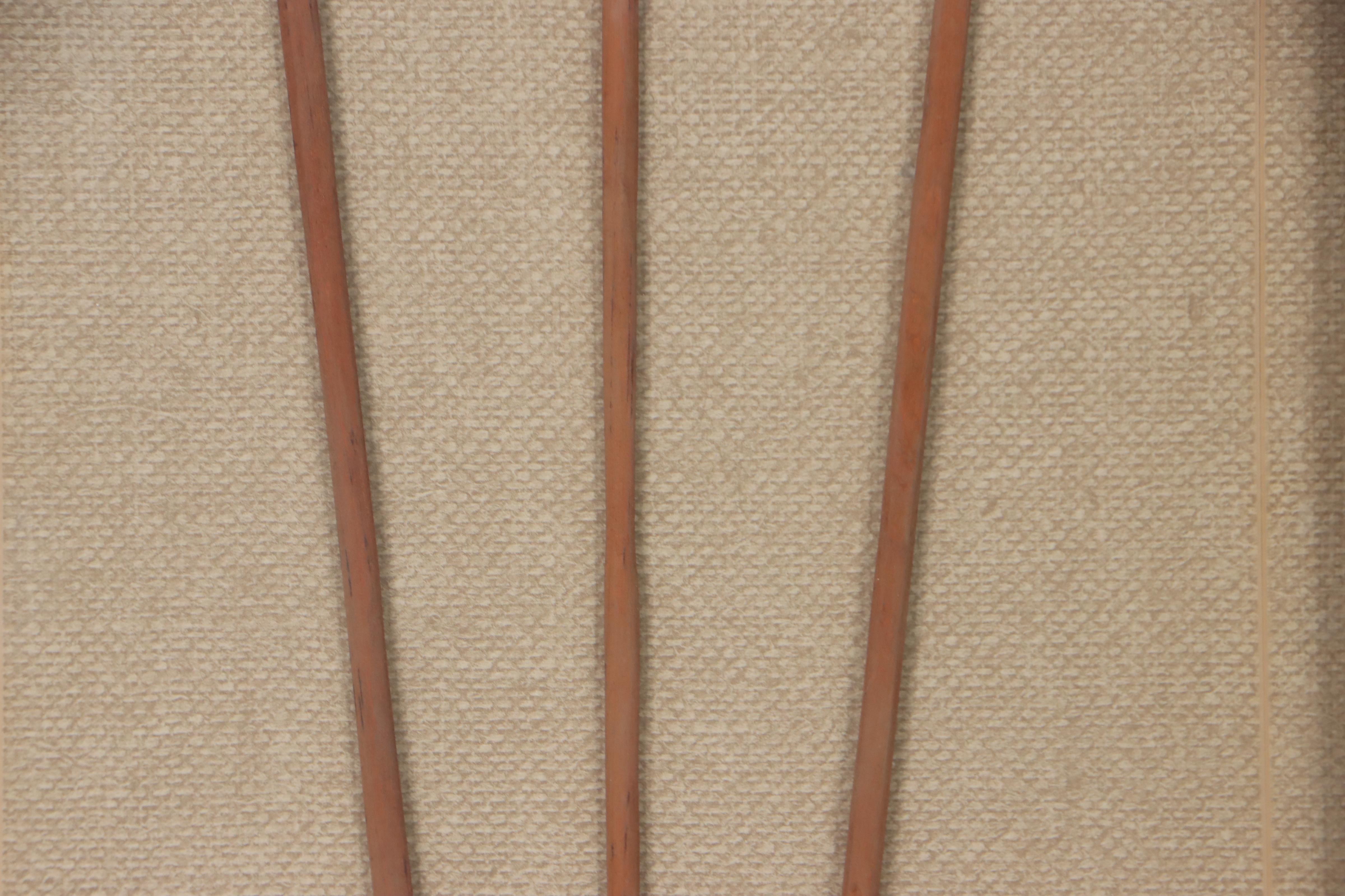 Native American Plains Style Metal-Tipped Reed Arrows in Frame