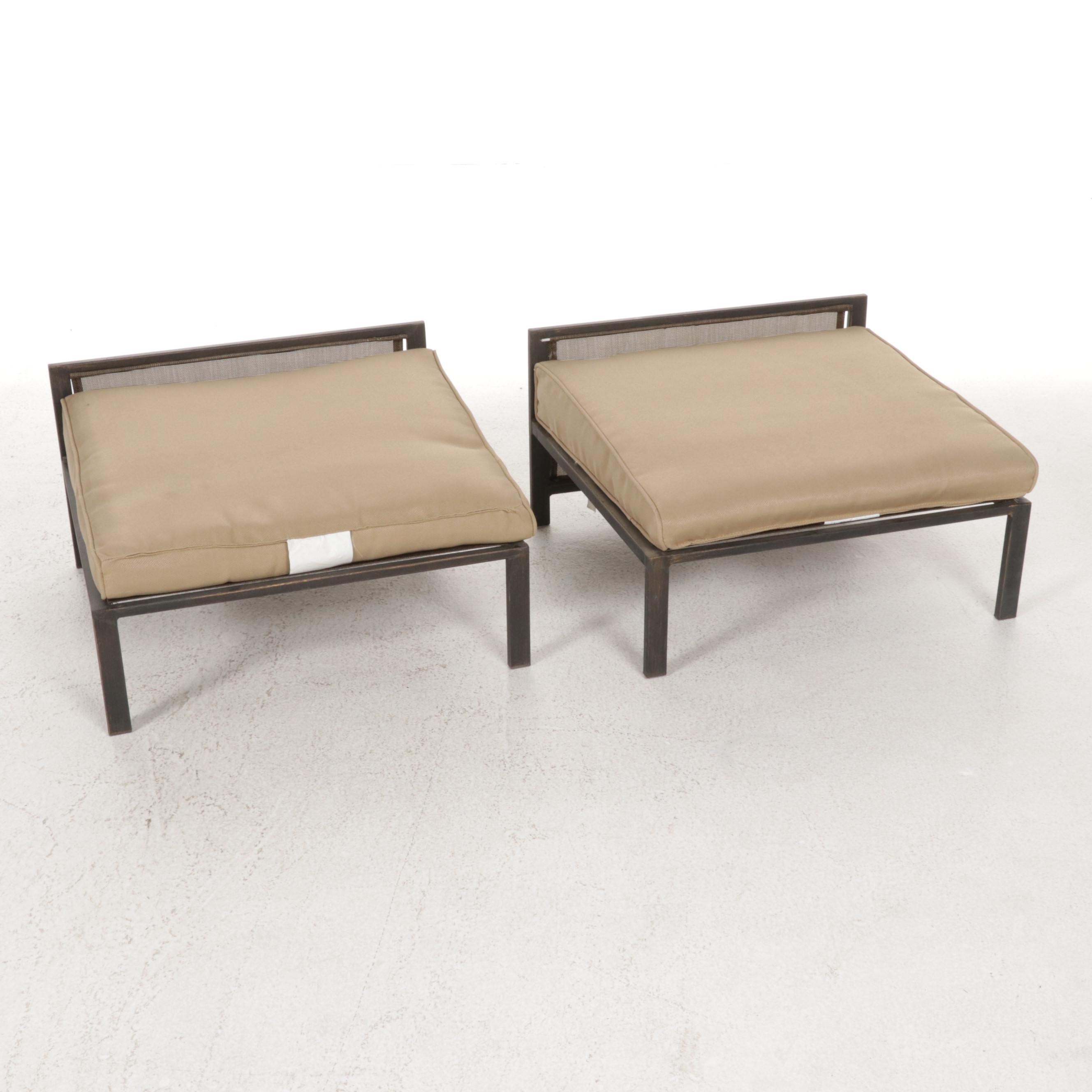 Courtyard Creations Extension Patio Lounge Chairs and Fire Bowl Side Table