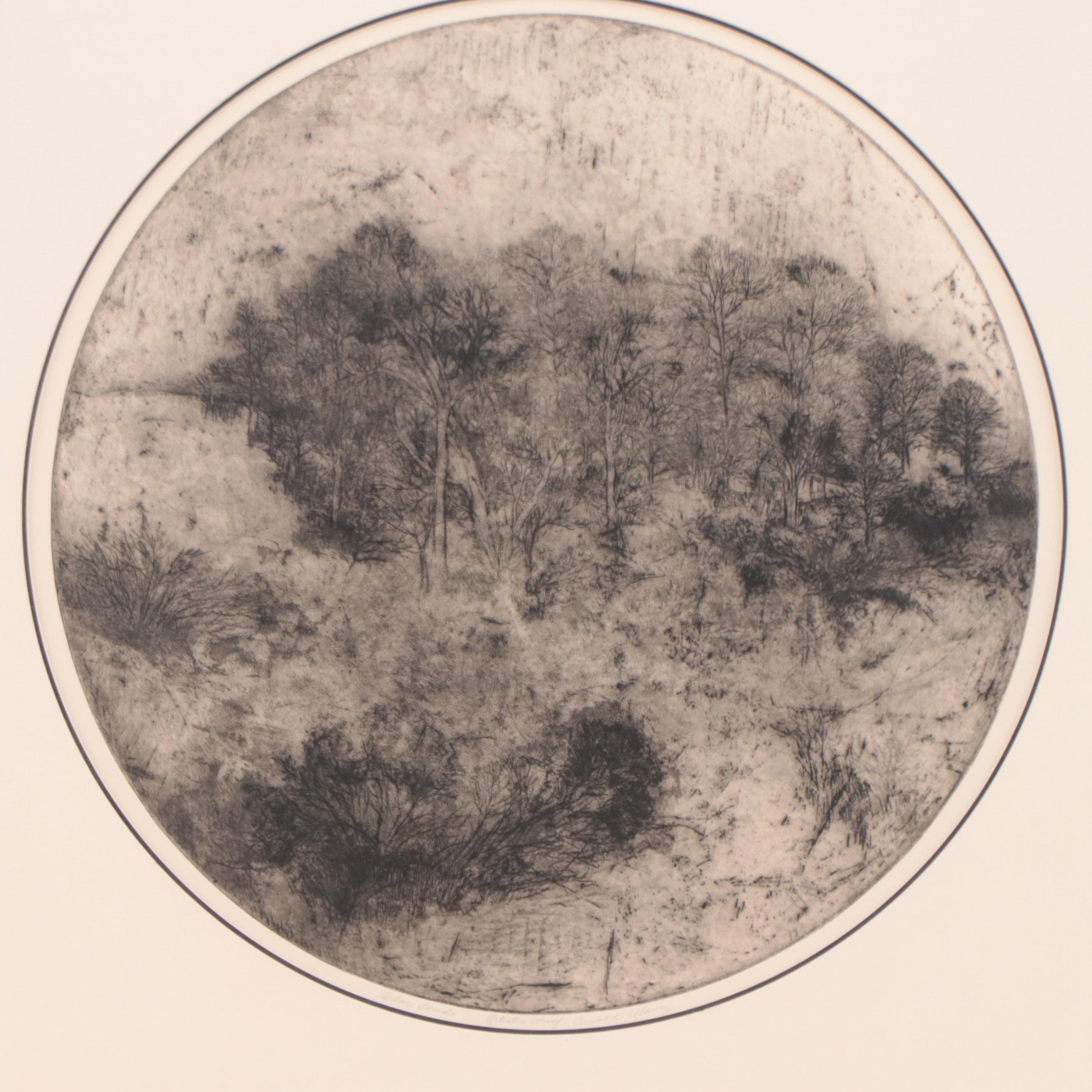 Arnold Alaniz Lithograph "Arbor Tondo"