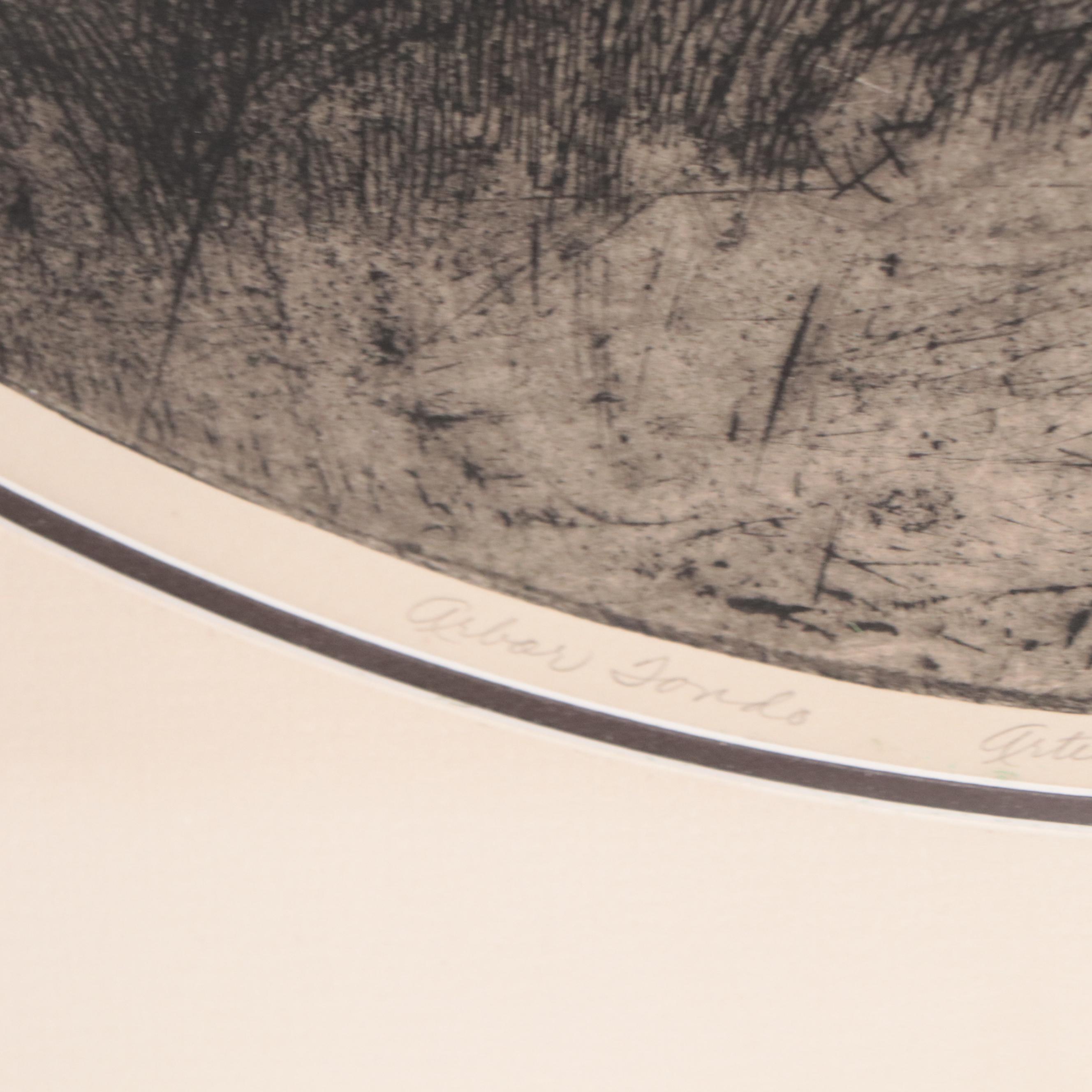 Arnold Alaniz Lithograph "Arbor Tondo"