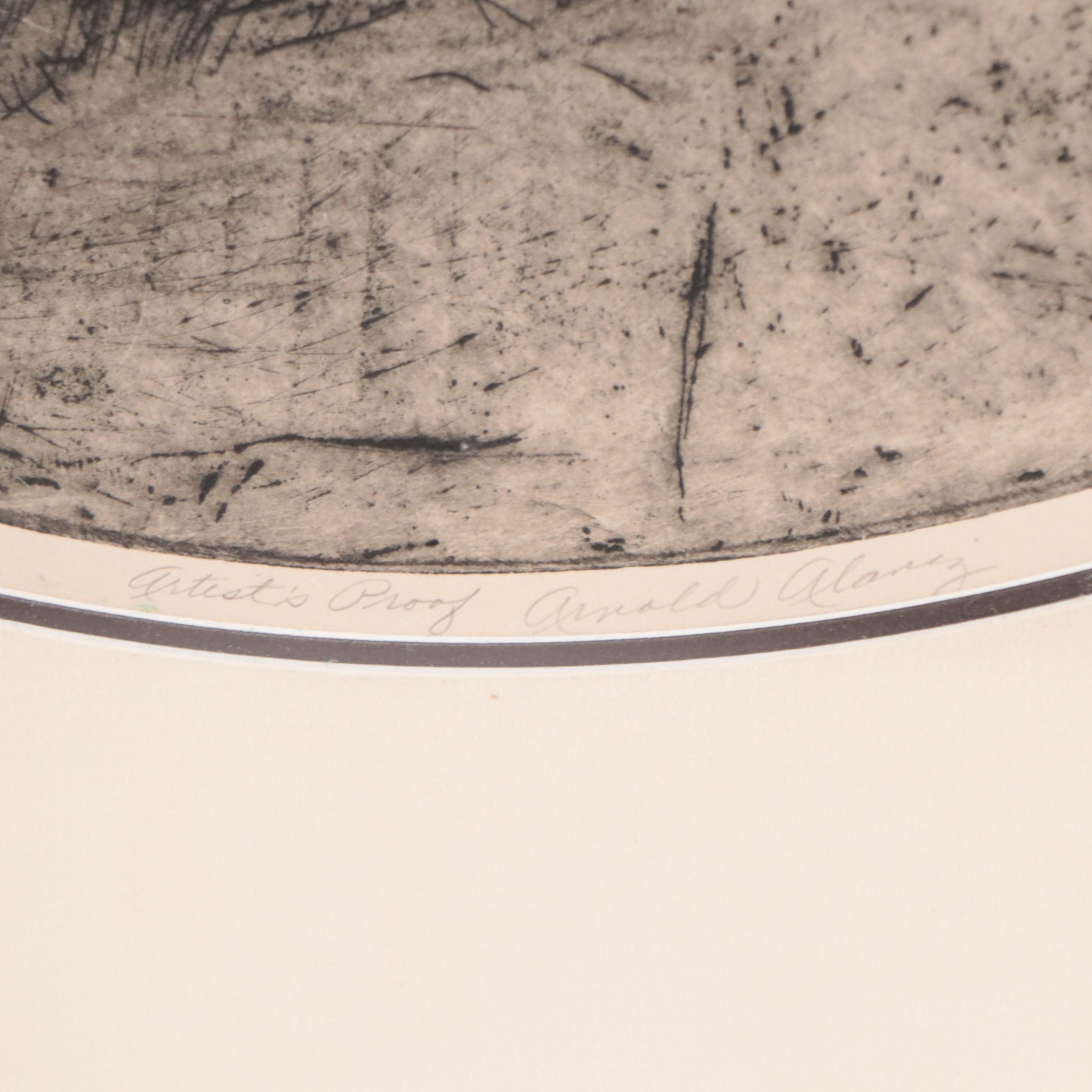 Arnold Alaniz Lithograph "Arbor Tondo"