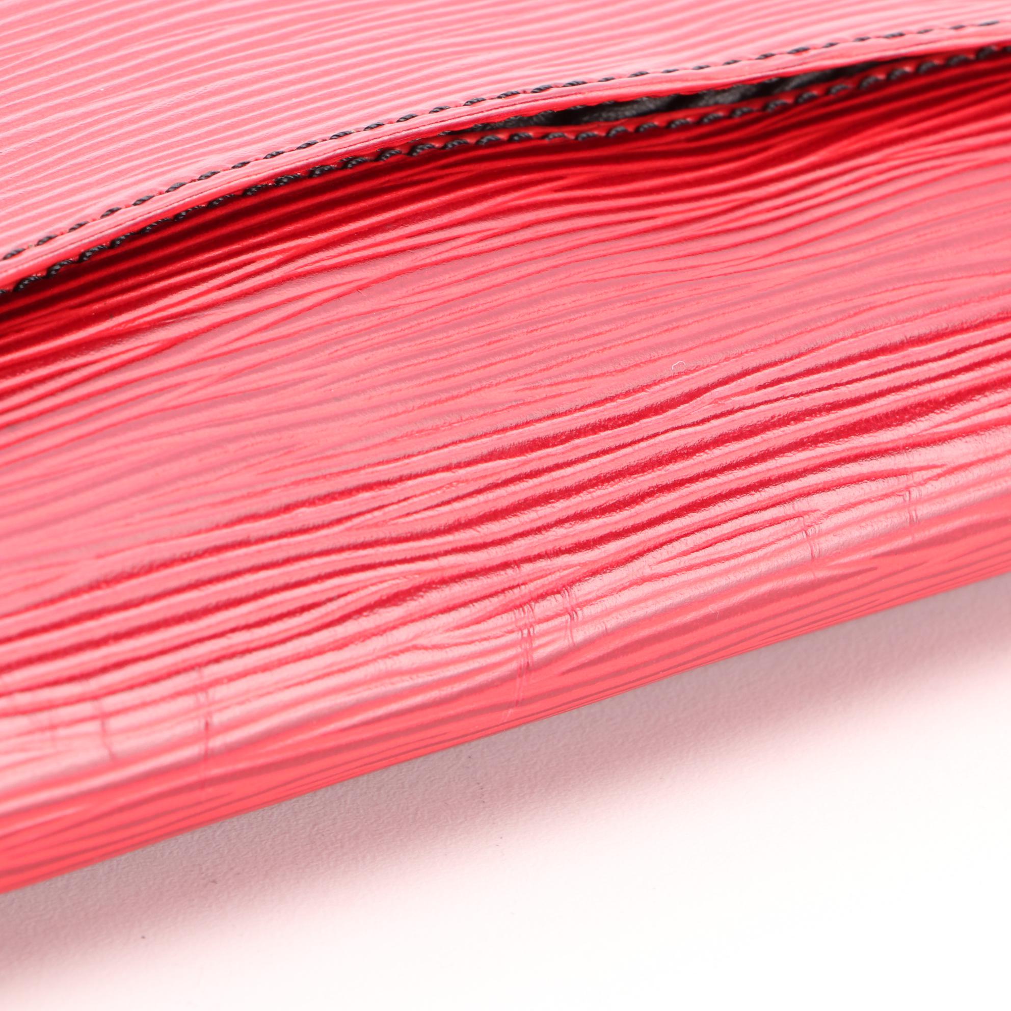 Louis Vuitton Art Deco Clutch in Red Epi Leather