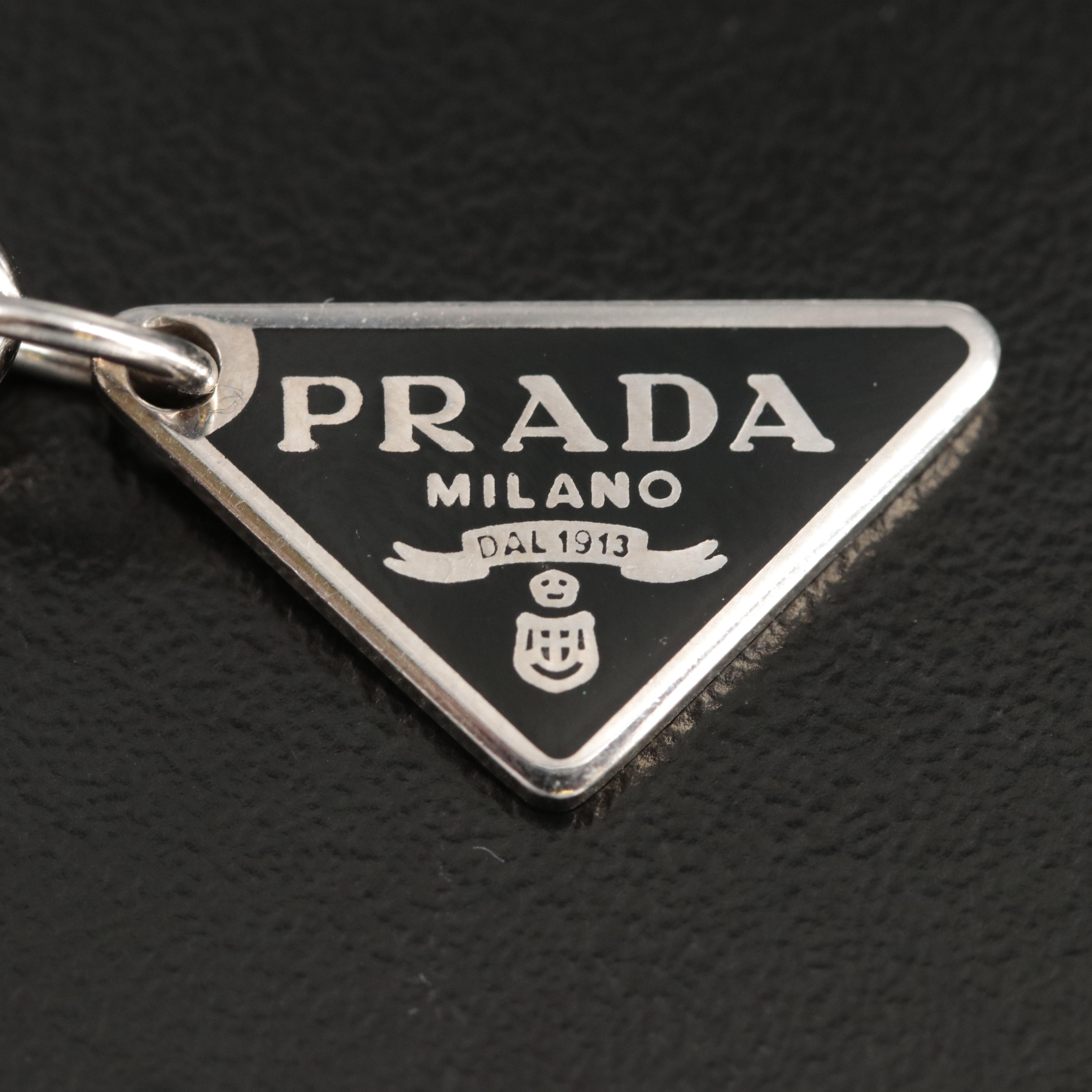 Prada "Symbole" Sterling Cable Bracelet
