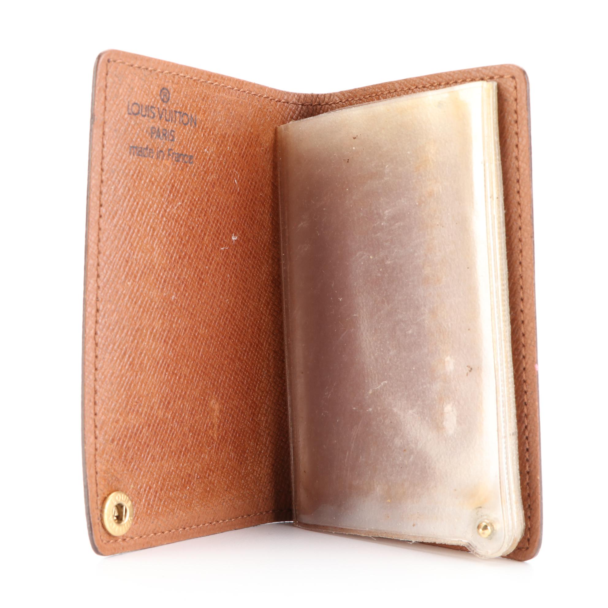 Louis Vuitton Card Case/Photo Booklet in Monogram Canvas