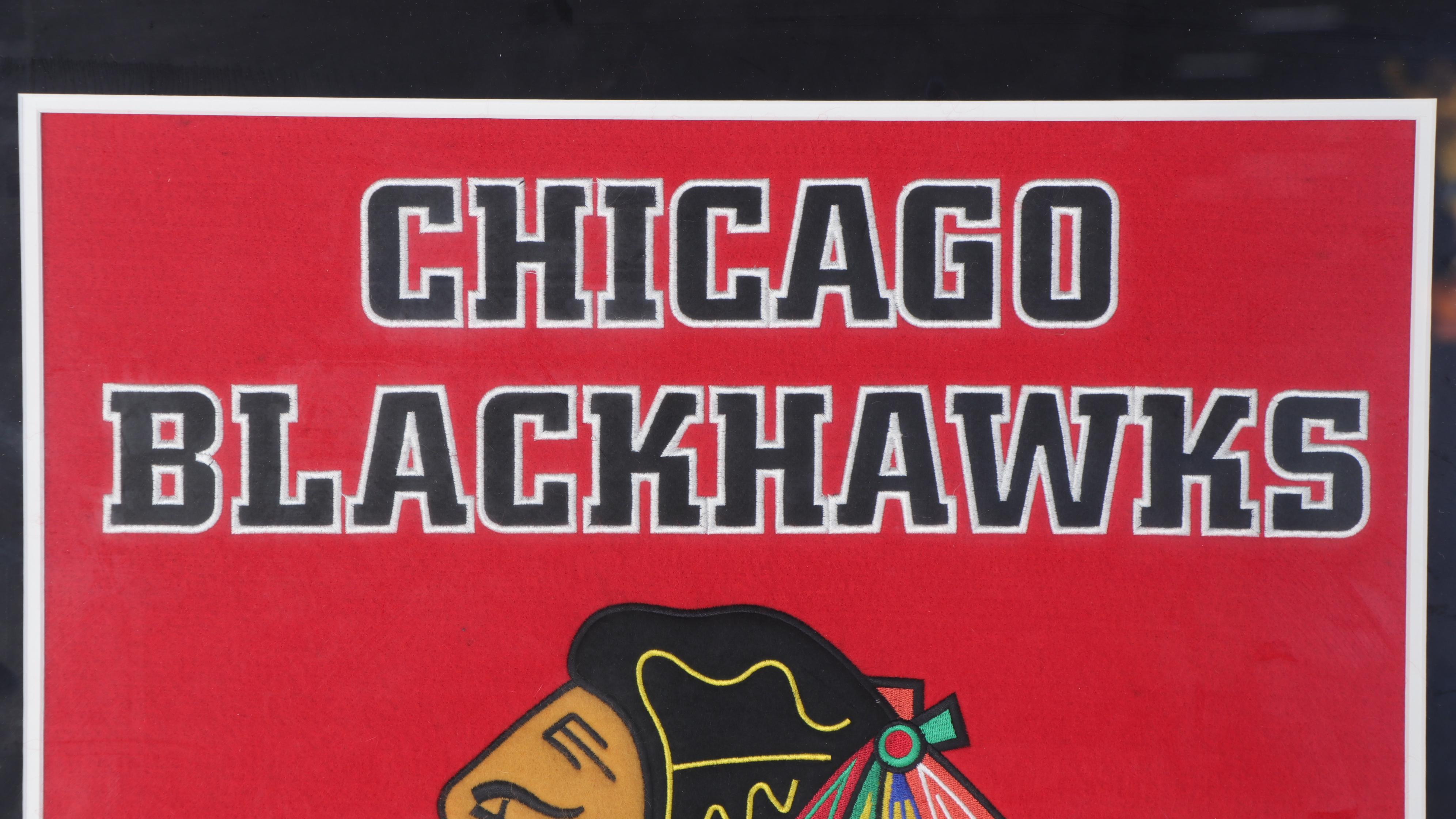 Chicago Blackhawks Stanley Cup Champions Hockey Plaque