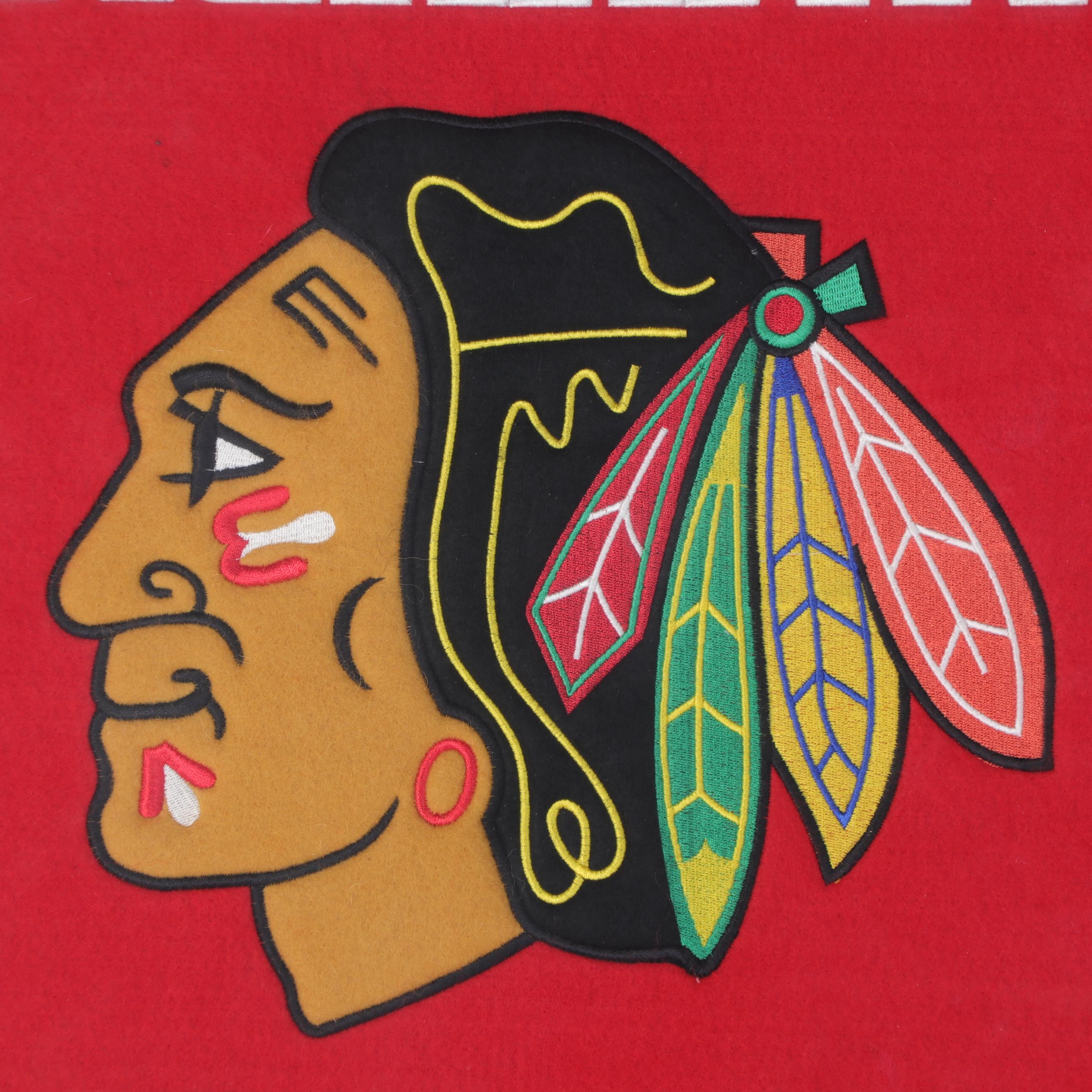 Chicago Blackhawks Stanley Cup Champions Hockey Plaque