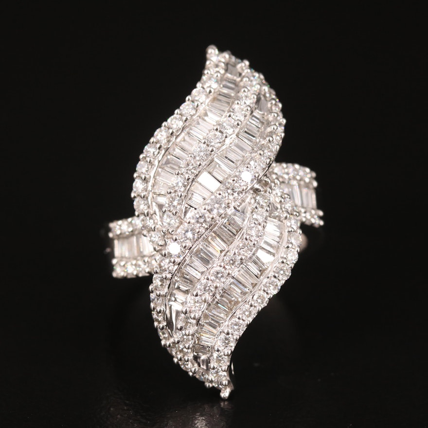 14K 3.50 CTW Diamond Pointer Ring