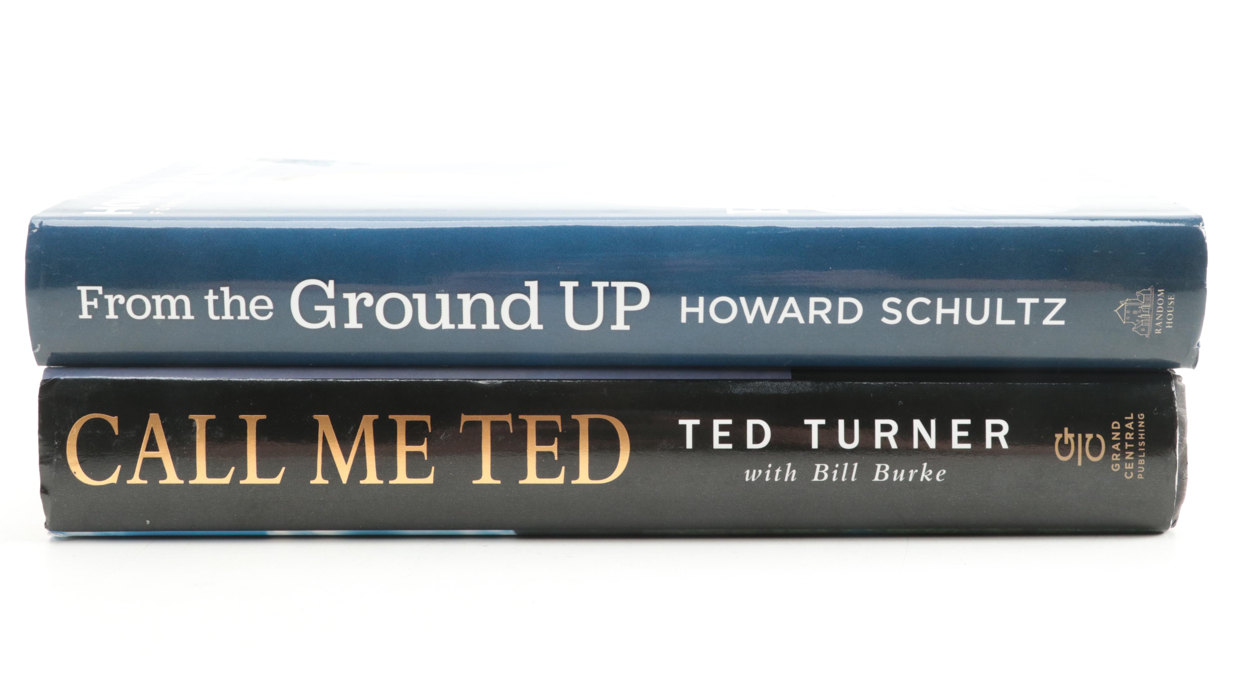Signed First Edition "From the Ground Up" by Howard Schultz and More