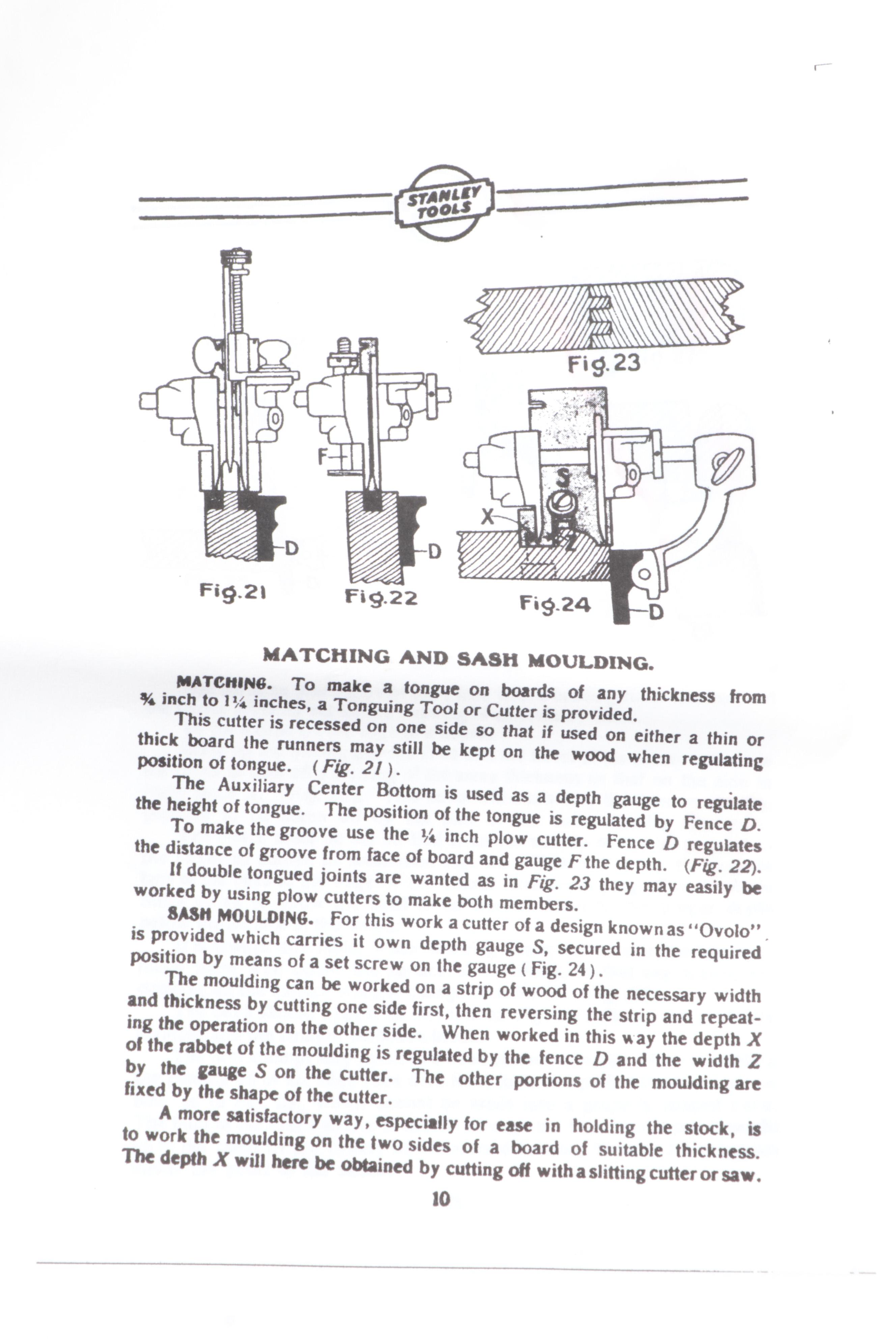 Stanley Tools No. 55 Hand Plane with Cutters, Early 20th Century