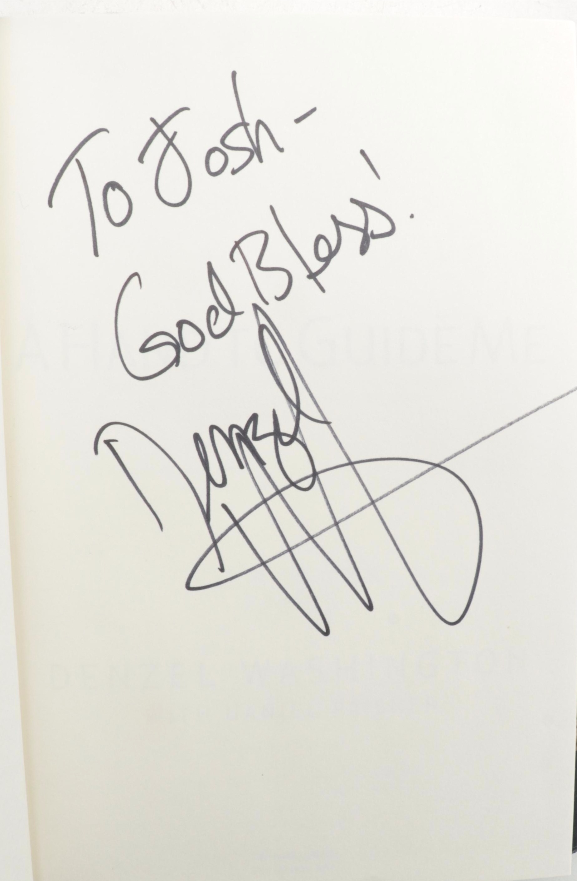 Signed First Edition "A Hand to Guide Me" by Denzel Washington, 2006