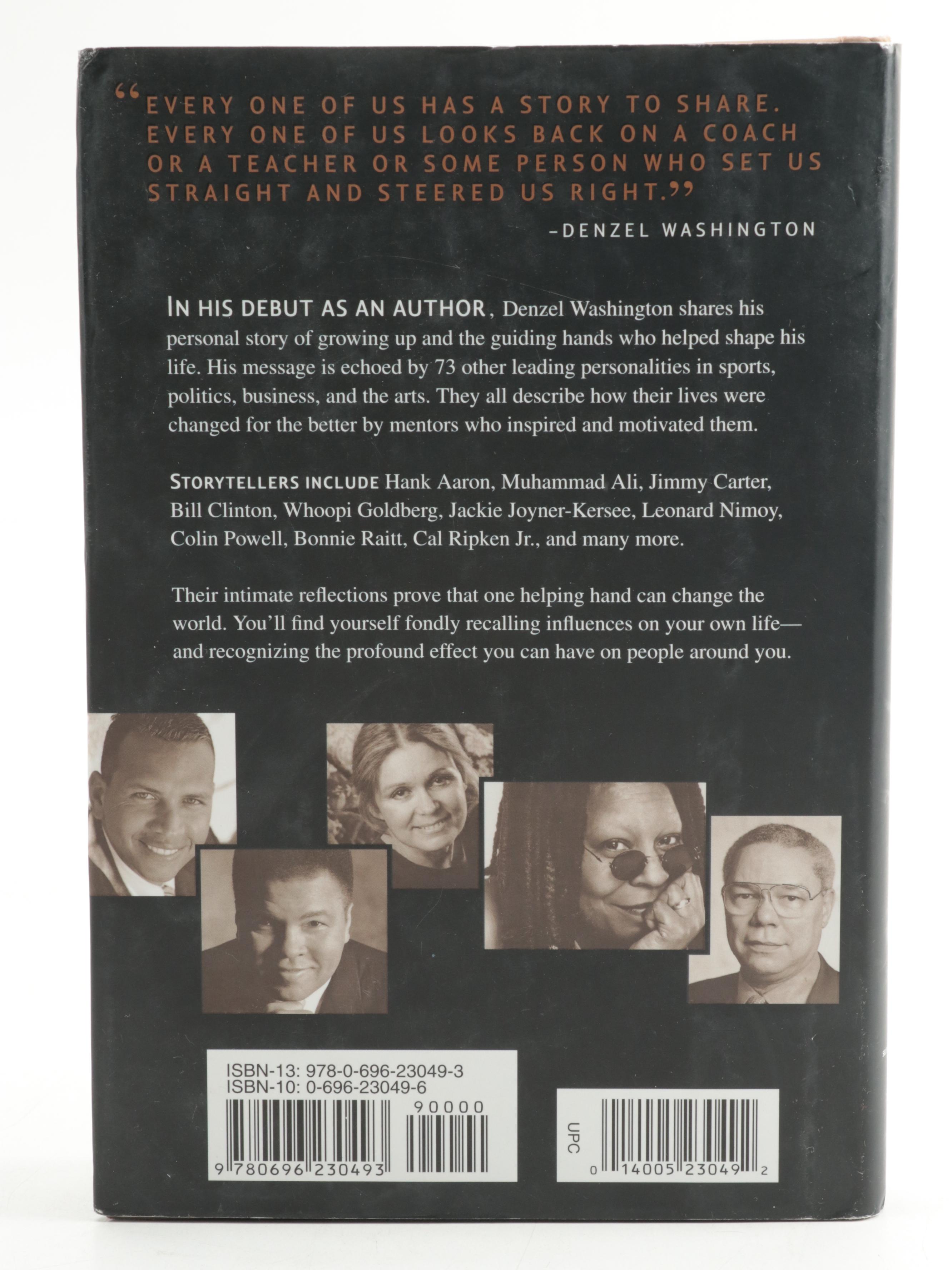 Signed First Edition "A Hand to Guide Me" by Denzel Washington, 2006