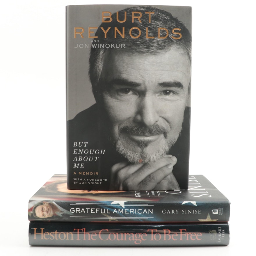 Signed First Edition "But Enough About Me" by Burt Reynolds and More
