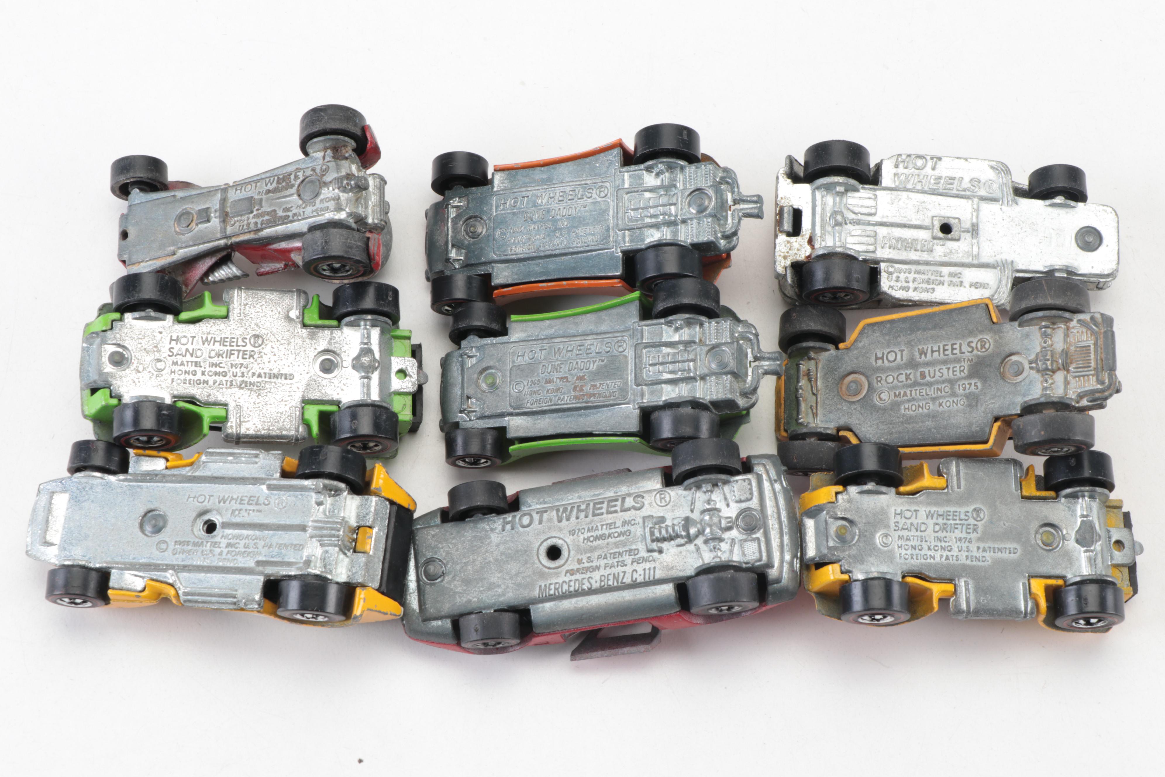 Mattel Redline Hot Wheels Diecast Cars with Carrying Case