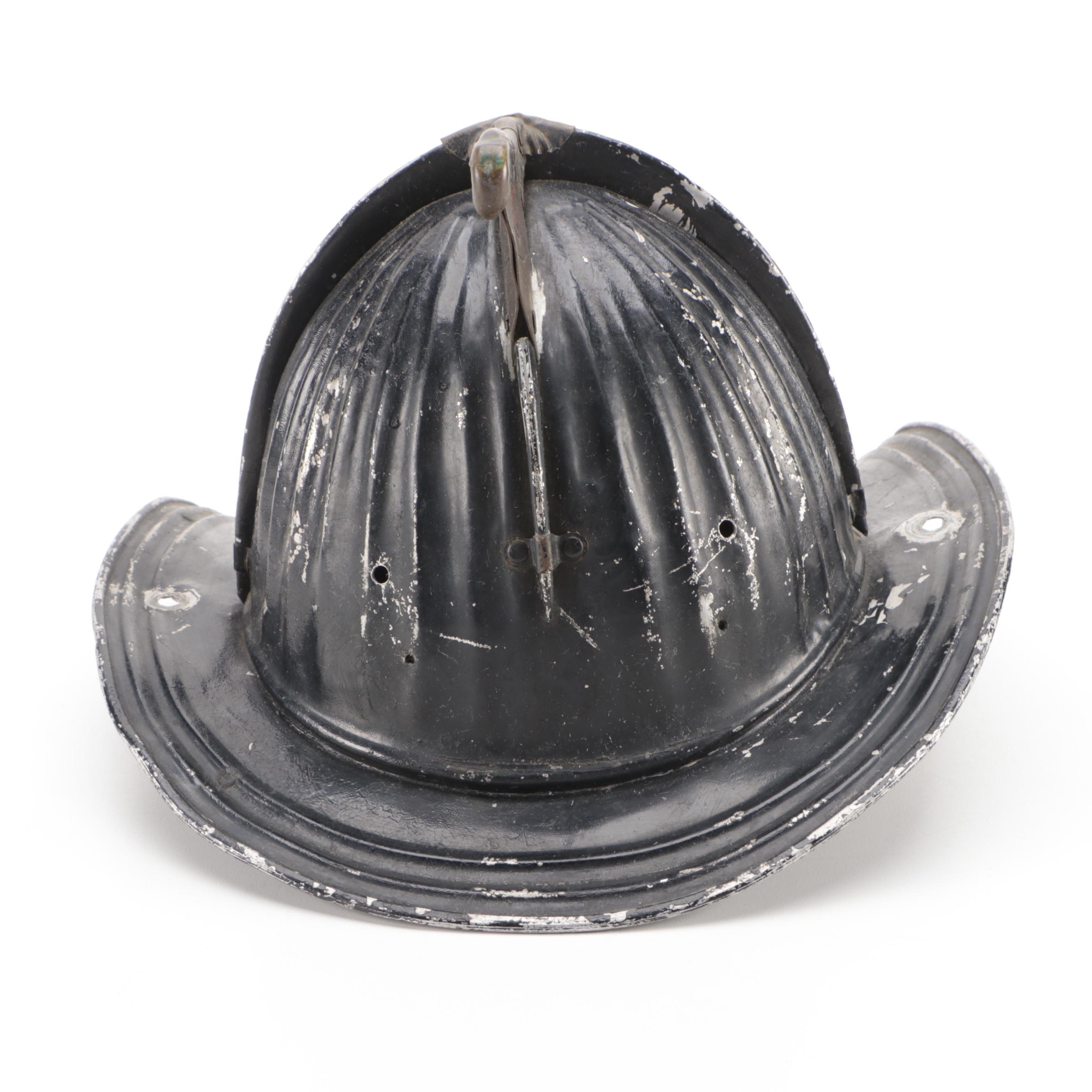 Metal Firefighter's Helmet, Mid-20th Century